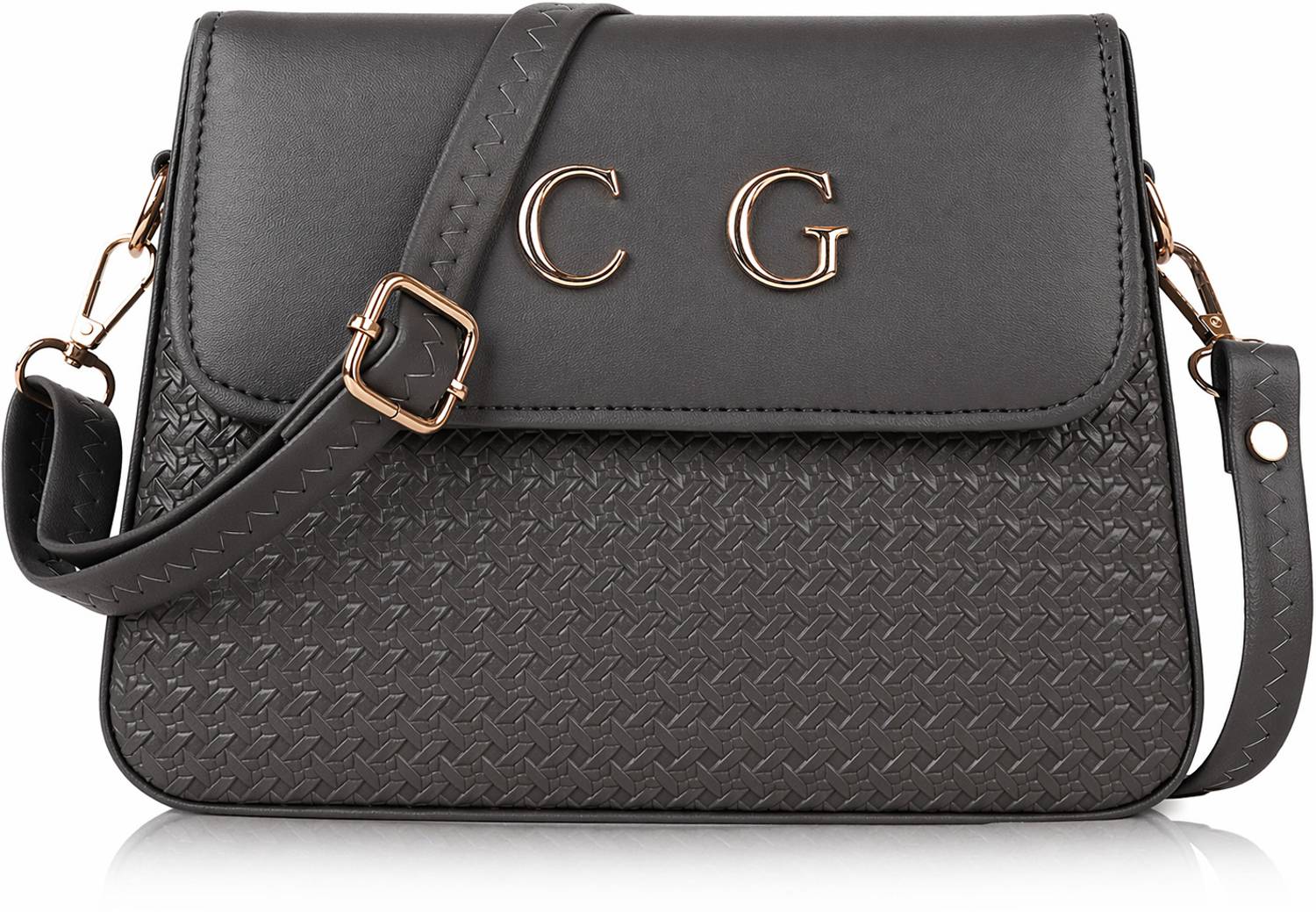 ALONZO Grey Sling Bag TRENDY DESIGN CROSS BODY SLING BAG FOR WOMENS AND GIRLS