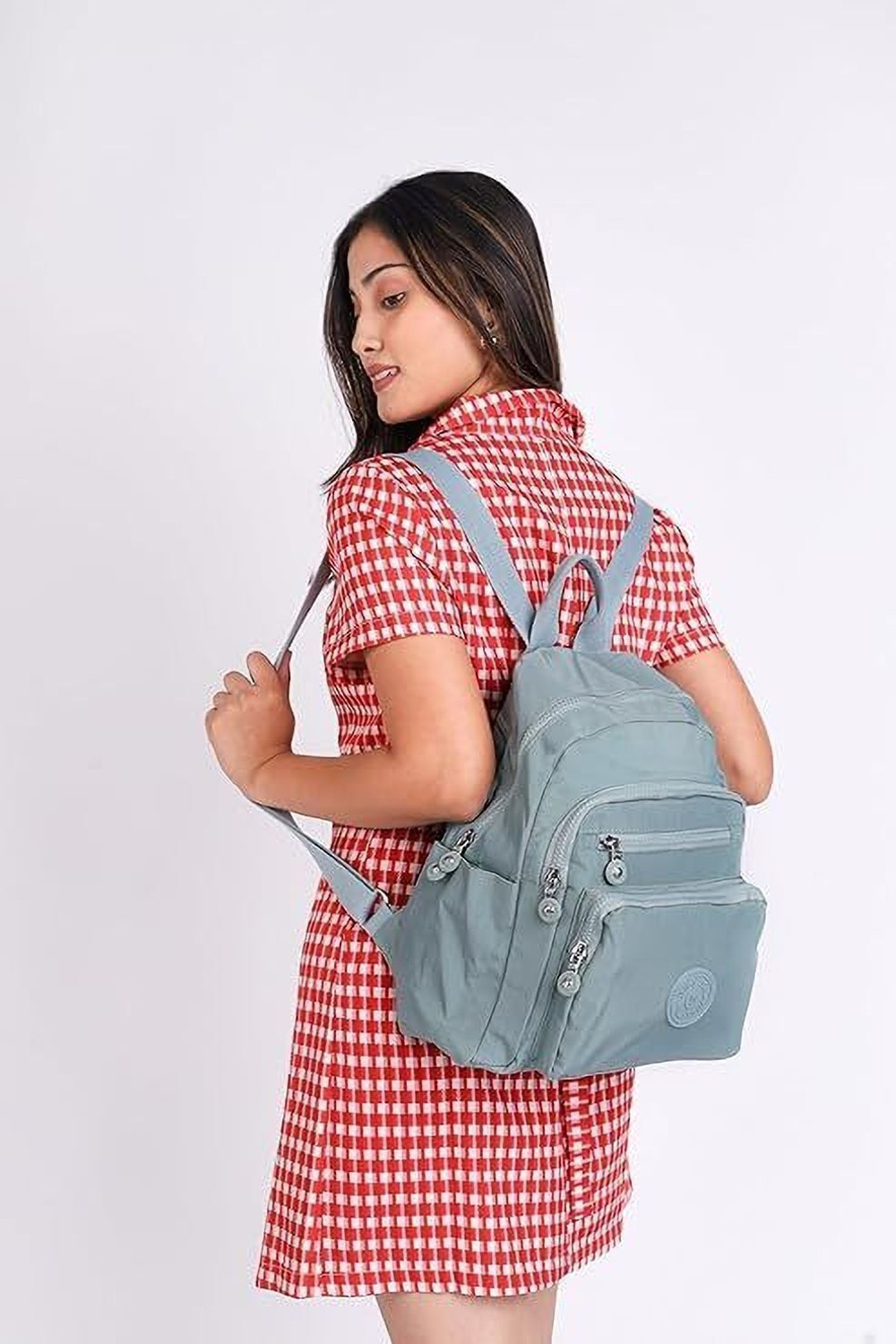 Image of TS WITH TECHSUN Blue Shoulder Bag Women backpack Bag Travel Casual Fashion Mini Bag Stylish Simple Modern Bag