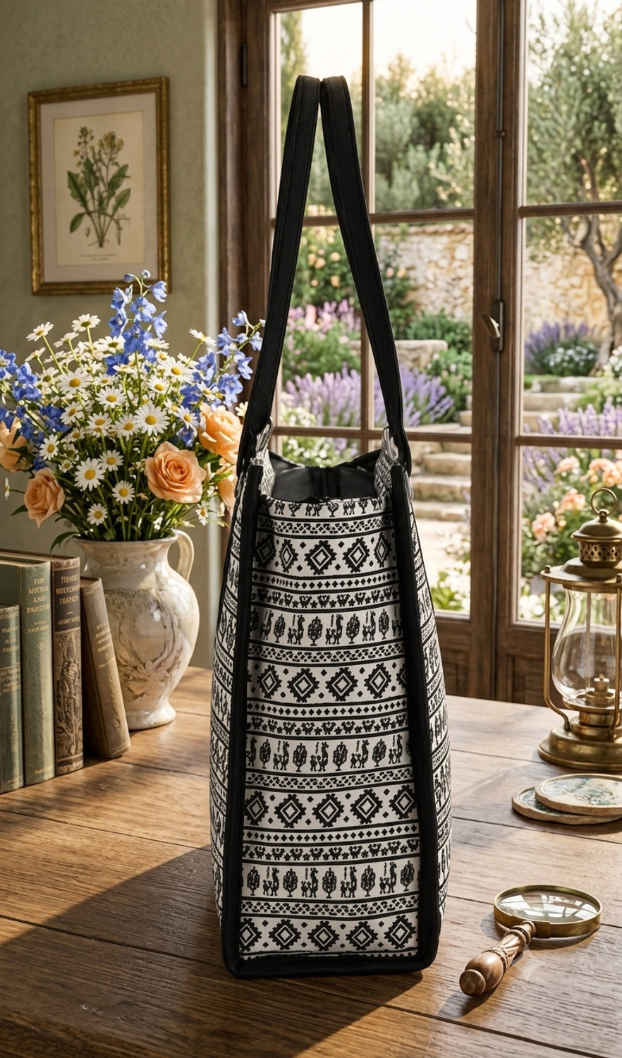Image of RSFABFASHION Women Black, White Handbag