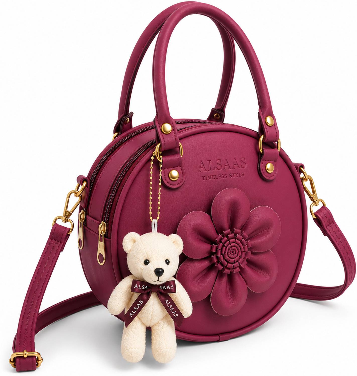 ALSAAS Red Sling Bag Handbag for Women