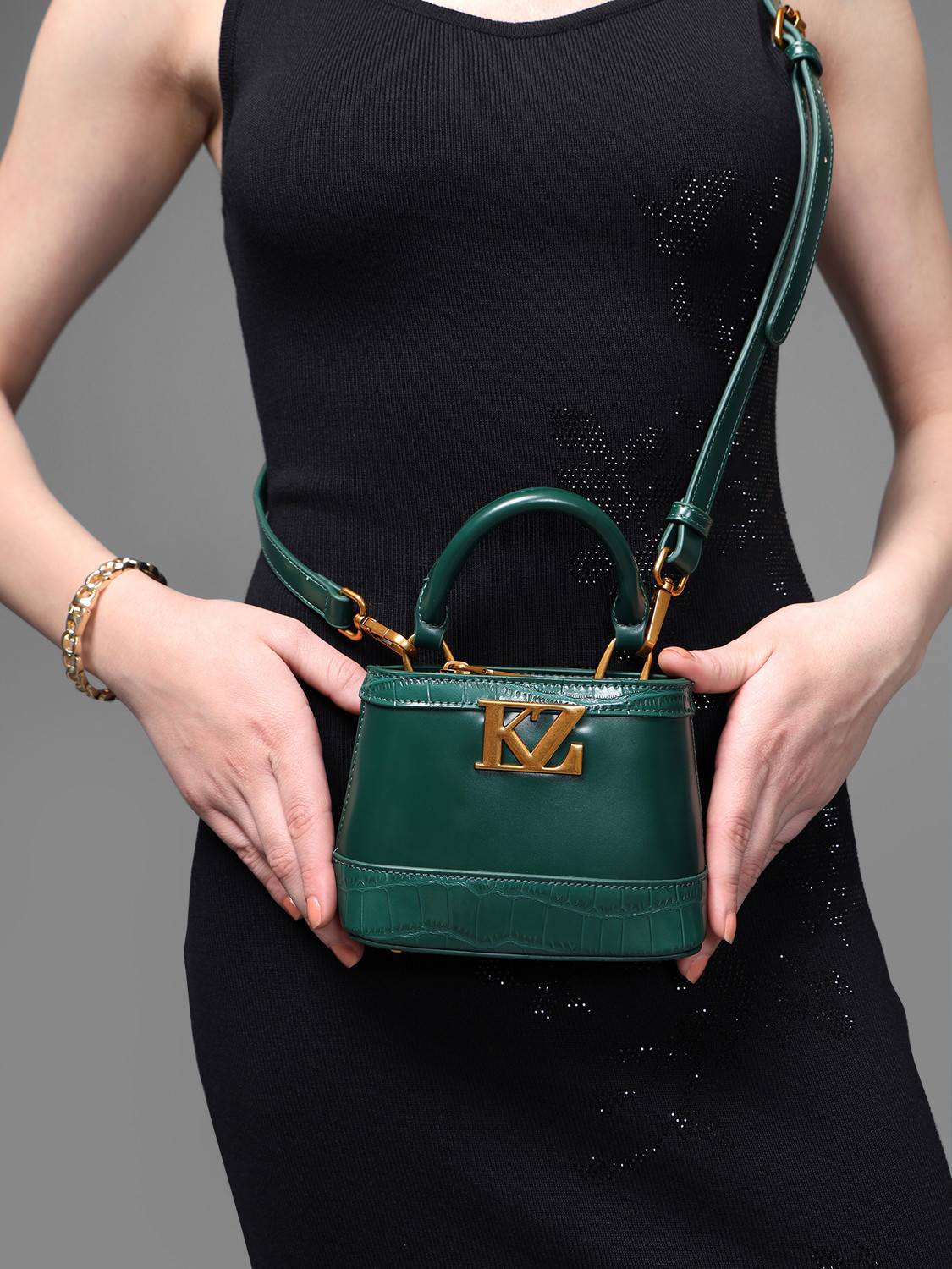 Image of KAZO Green Sling Bag Bag