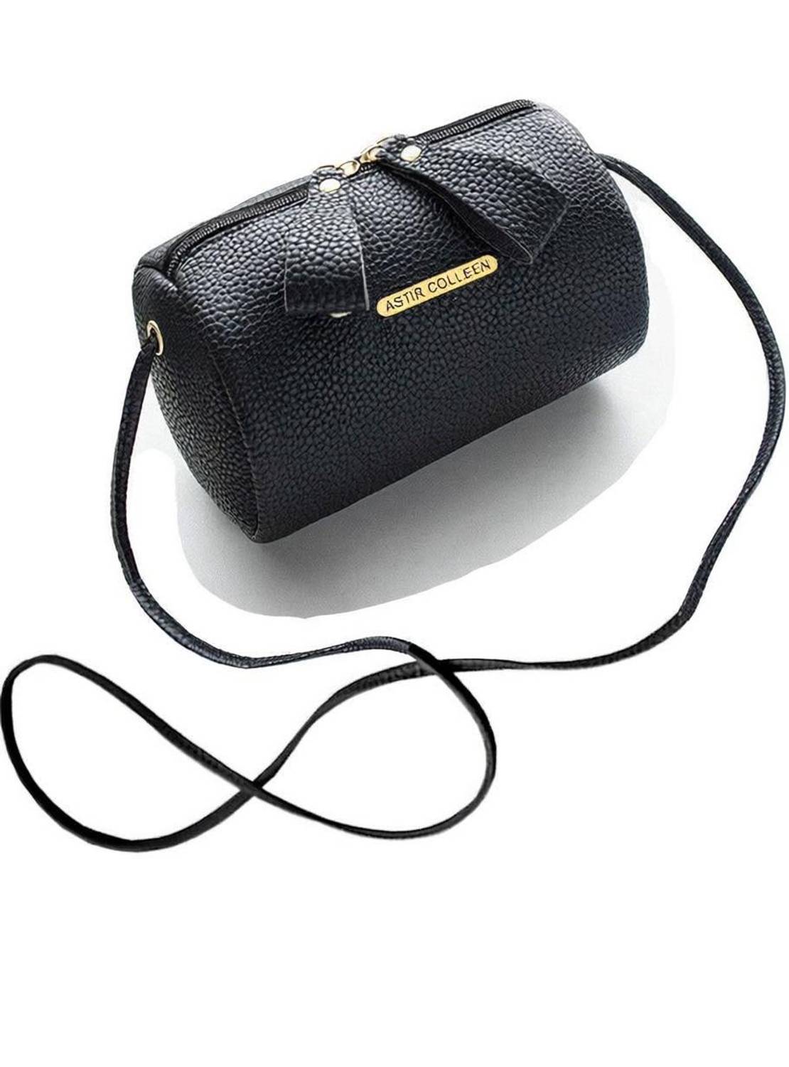 ASTIR COLLEEN Black Sling Bag Women's & Girls' Sling Bag - Roll