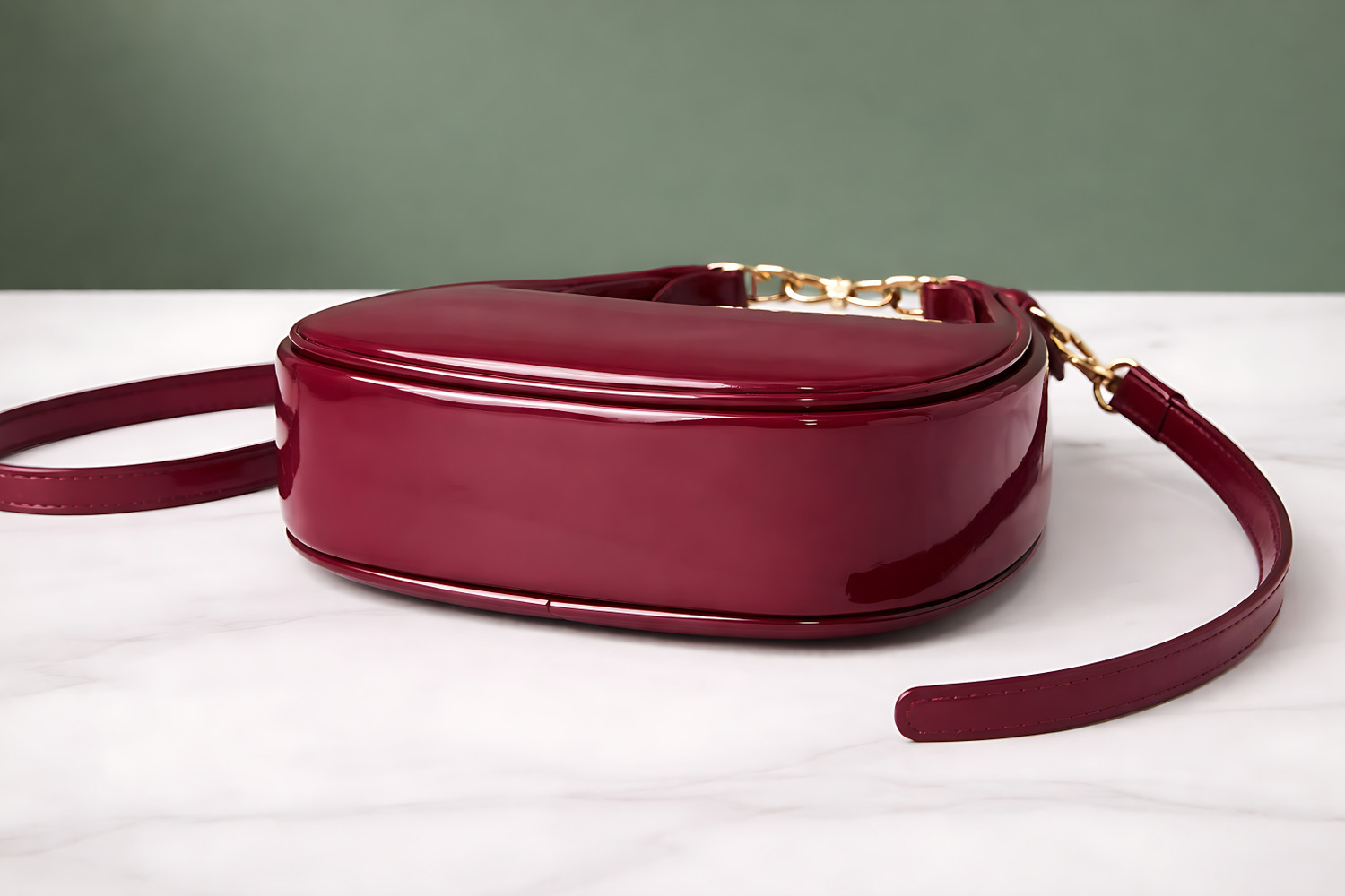 Image of LIZIQI Maroon Sling Bag Trendy Designer korean sling bag for women ladies purse