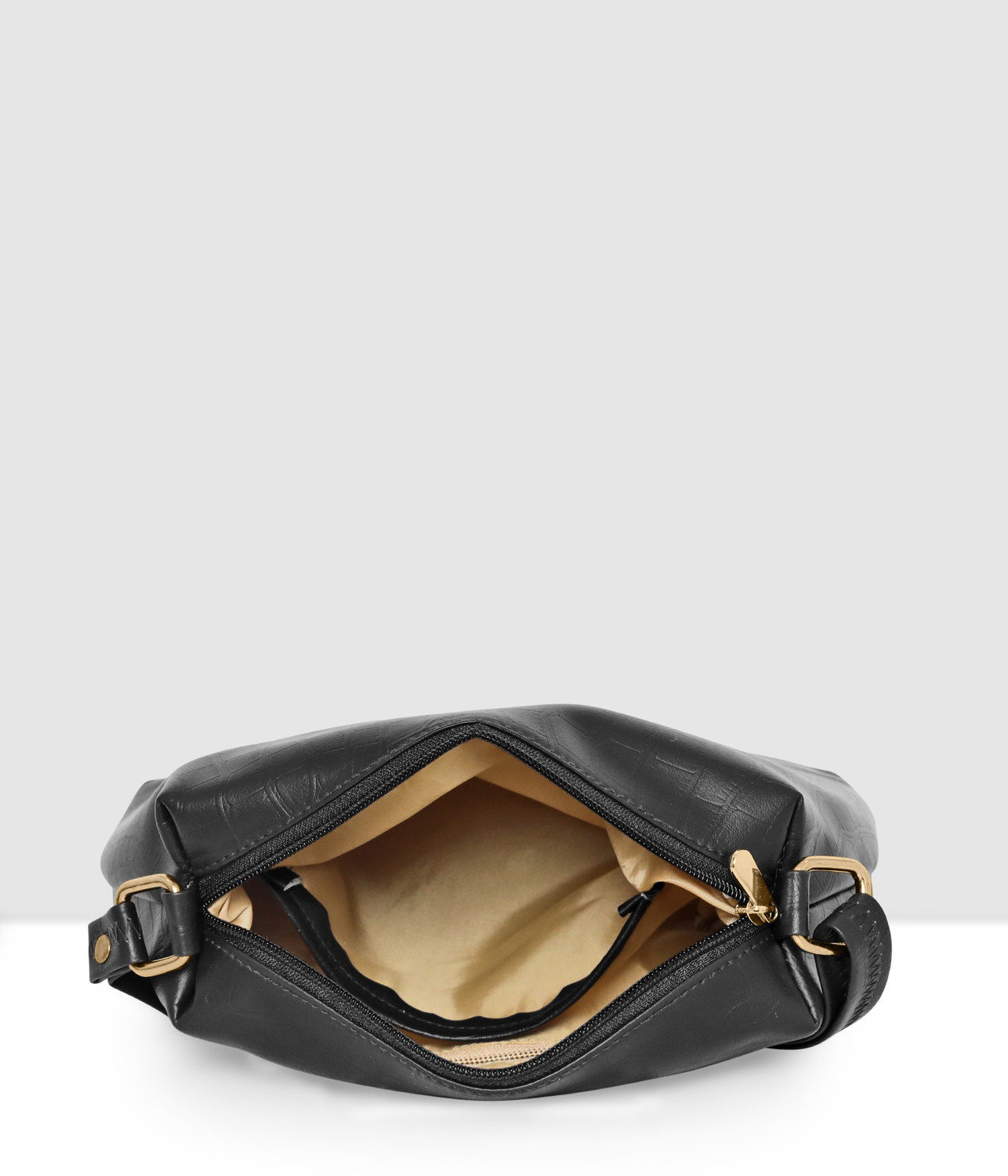 Image of Dressberry Black Women Sling Bag Stylish Anna Sling Bag Adjustable Strap Crossbody Side Bag For Girls