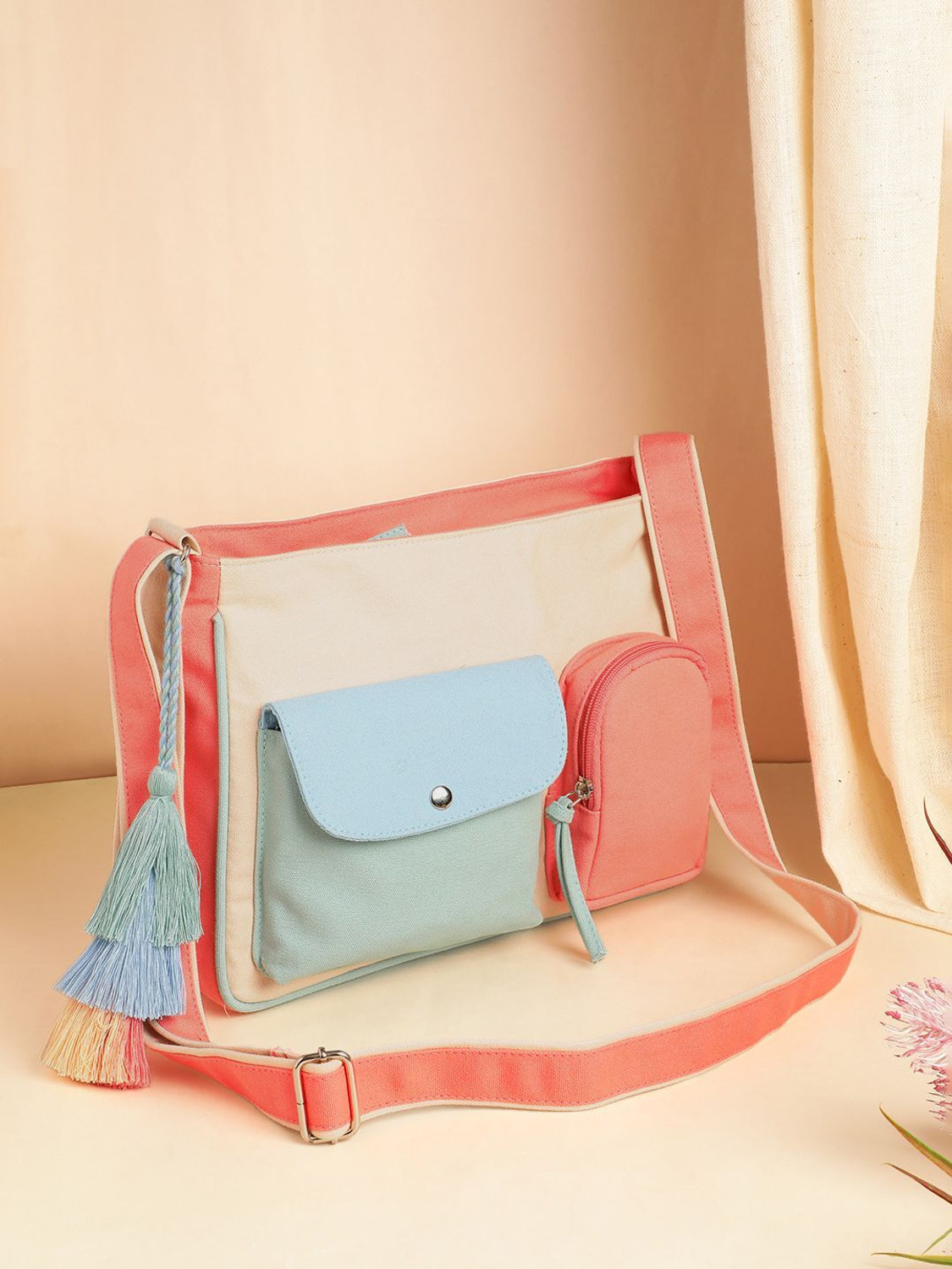 Image of Anekaant Tan Sling Bag Hue