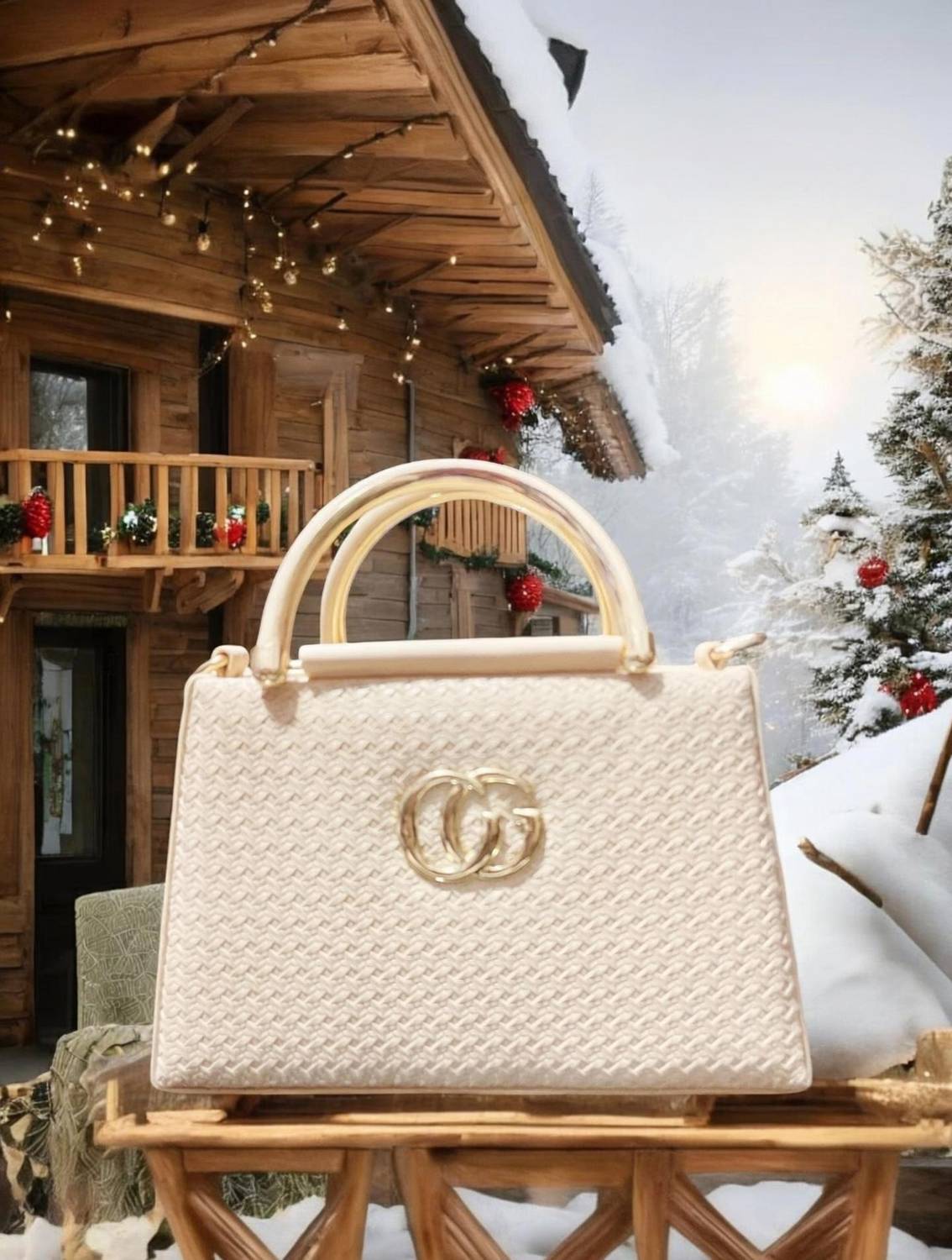 ALONZO Beige Sling Bag AZCG301