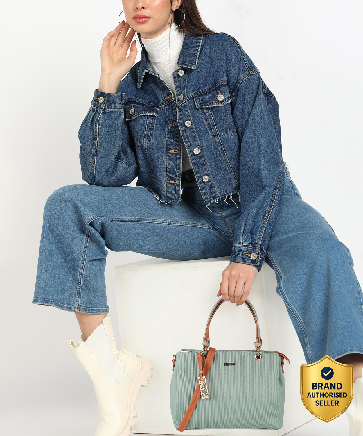 Image of METRO Green Satchel 66-7852-Green