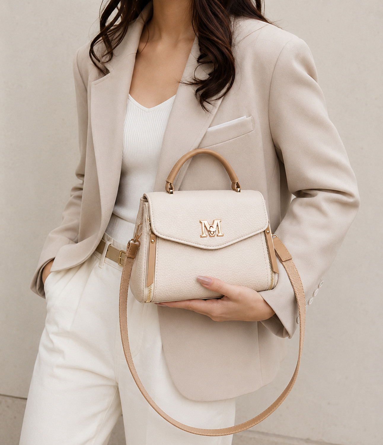 Image of Diva Dale Beige, Tan Sling Bag Stylish Trendy Premium Bag