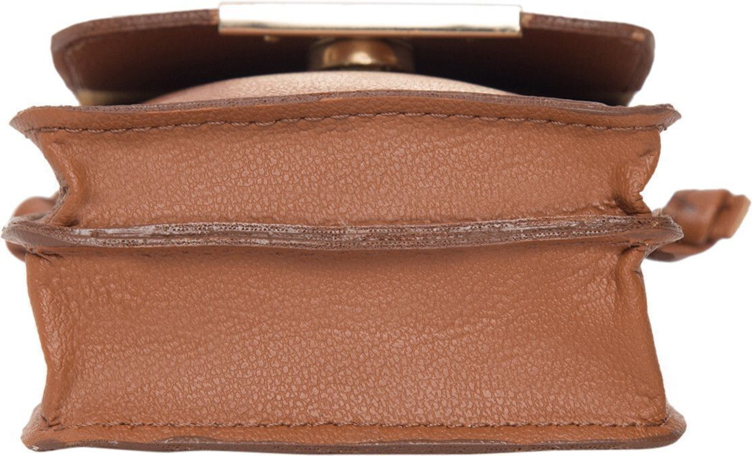 Image of lichi Tan Sling Bag Stylish Vegan Leather Ladies Purse for Mobile Cell Phone