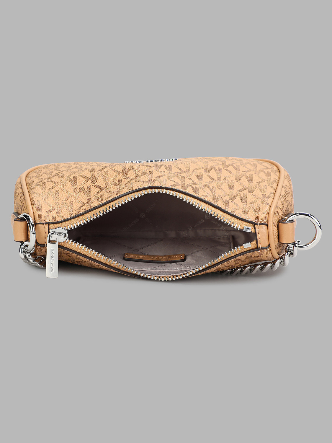 Image of MICHAEL KORS Brown Sling Bag 35F4S1QC5V-PEANUT