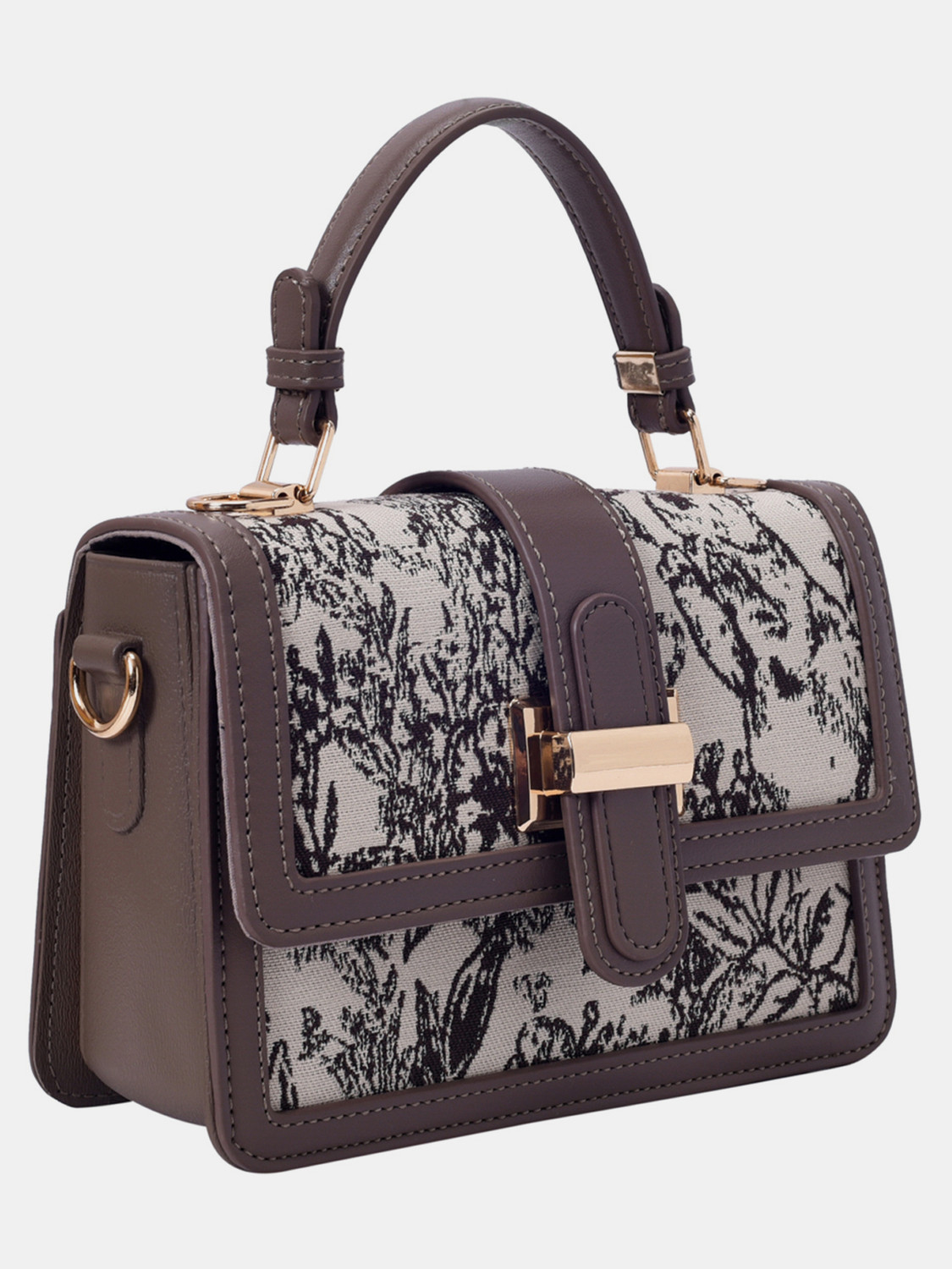 Image of LINO PERROS Brown Sling Bag Women Brown Satchel Bag
