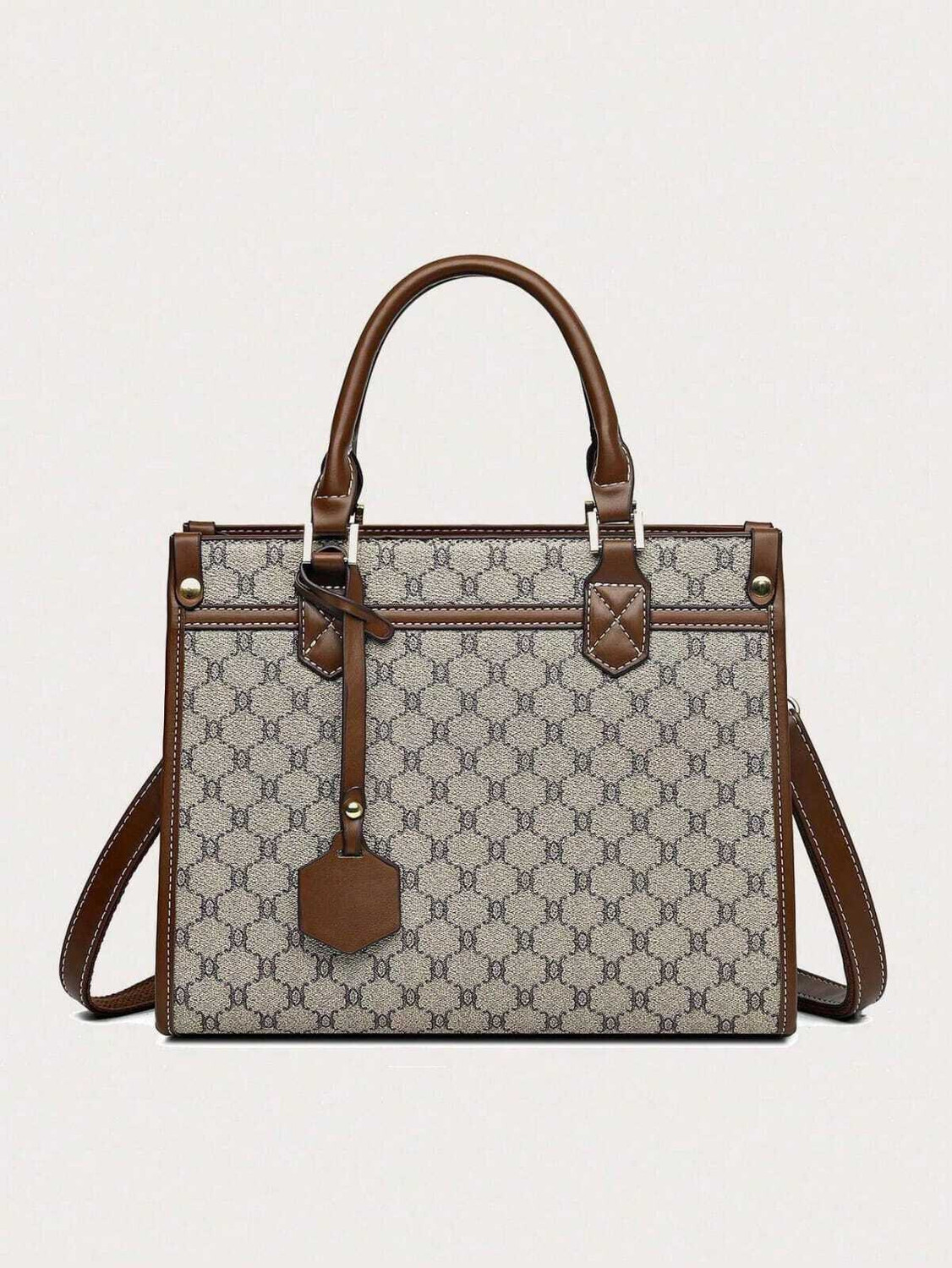 Image of LIZIQI Beige Sling Bag Elegant PU Leather Tablets Bag - Stylish & Durable.