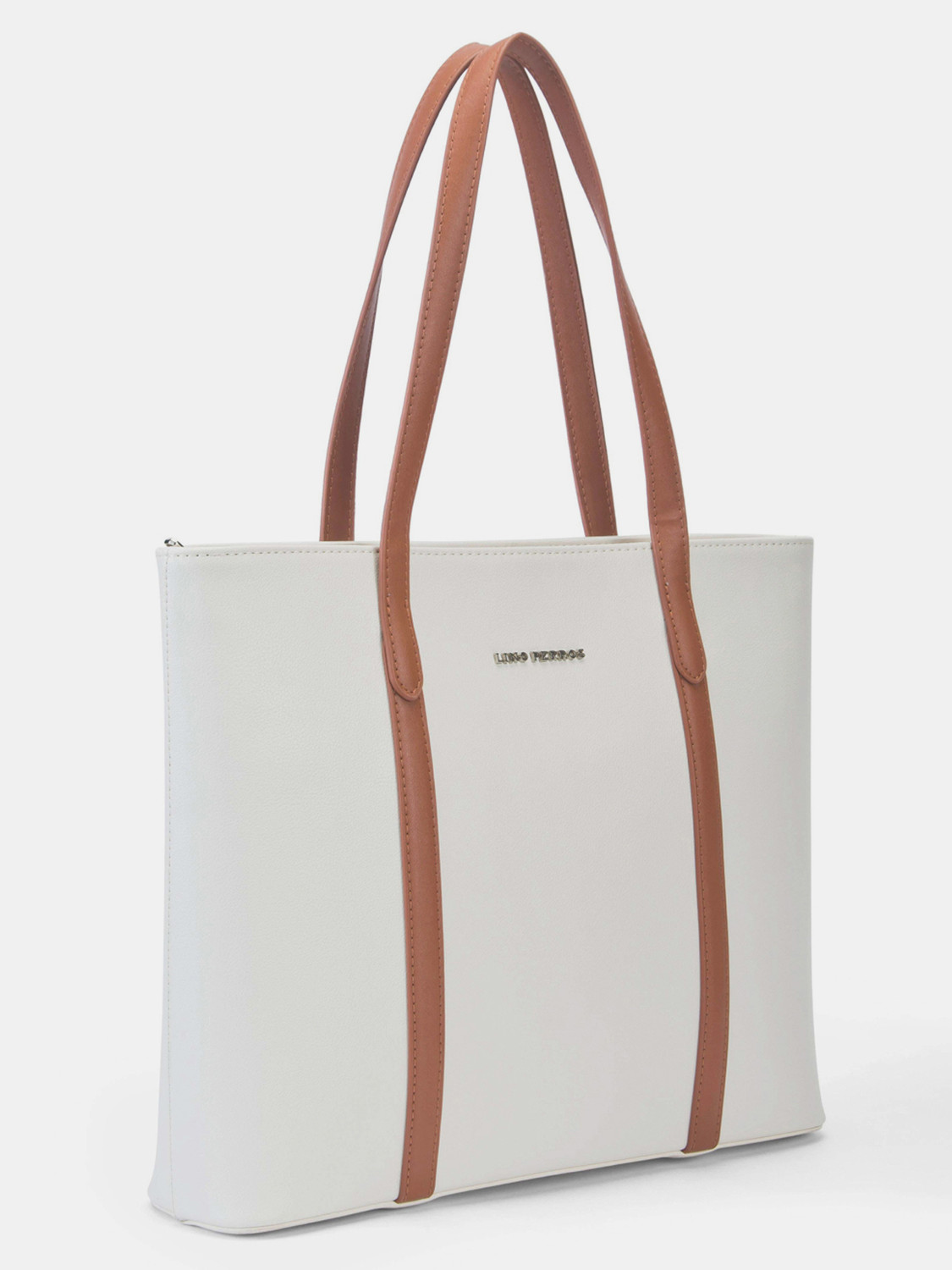 Image of LINO PERROS White Tote Valley Everyday Bag