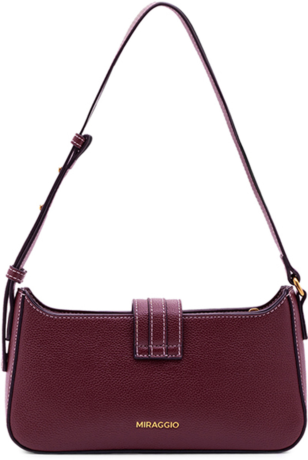 Image of Miraggio Maroon Shoulder Bag Maddie Shoulder Bag