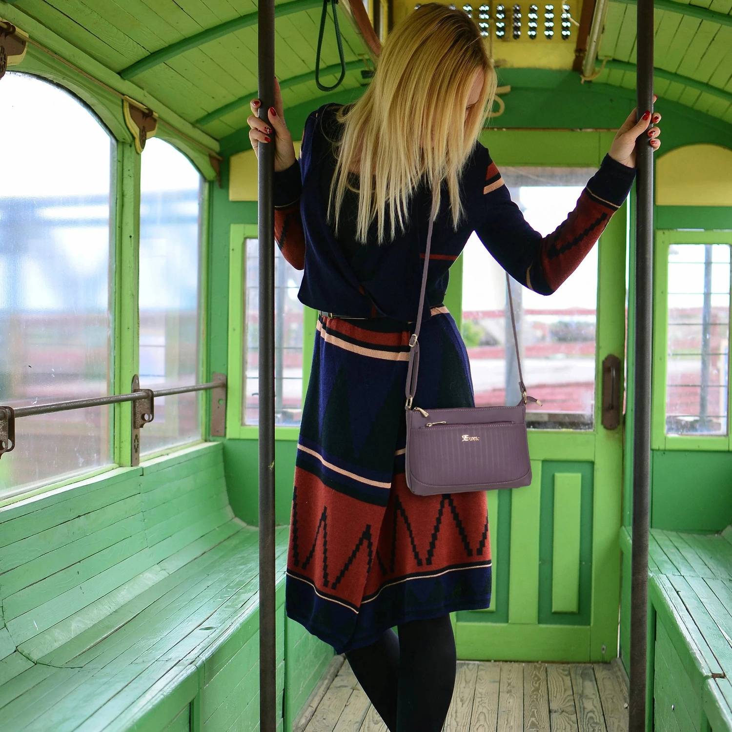 Exotic Purple Sling Bag Pop colour Sling bag Purple - Price in
