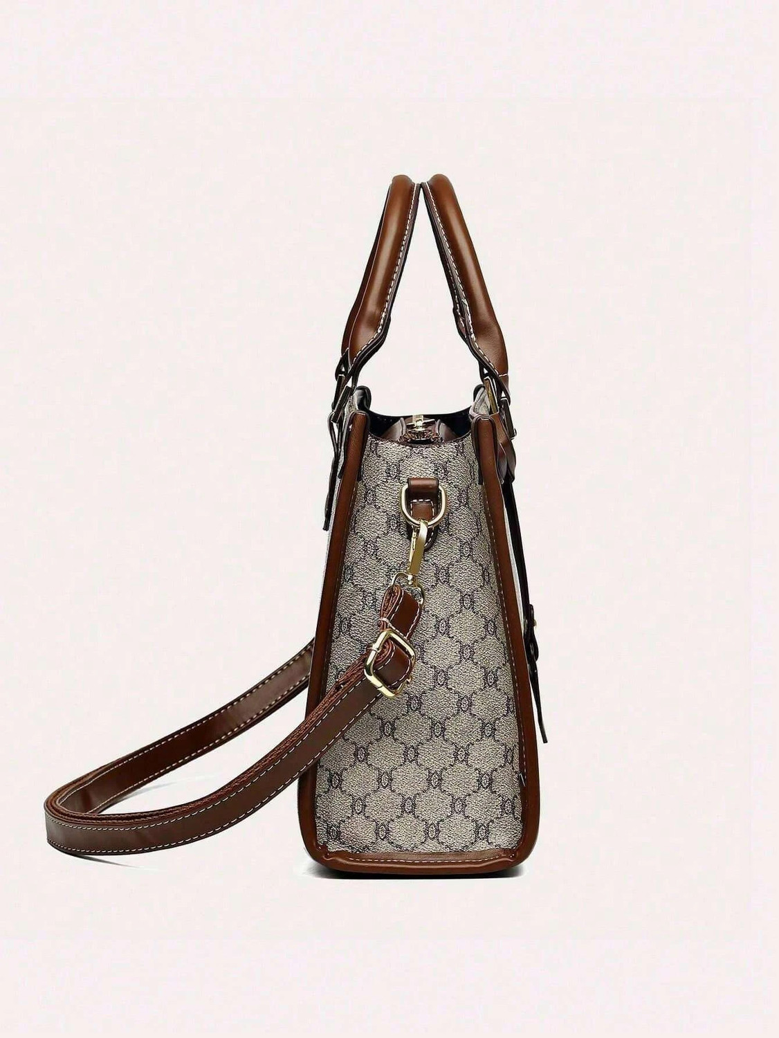 Image of LIZIQI Beige Sling Bag Elegant PU Leather Tablets Bag - Stylish & Durable.