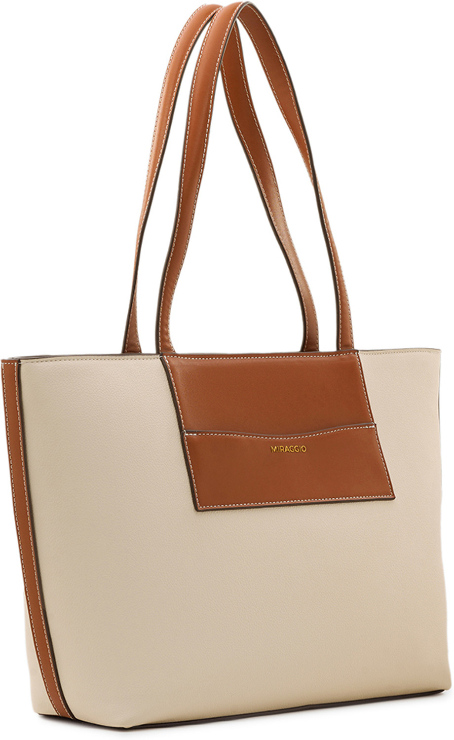 Image of Miraggio White Women Messenger Bag Maxine Tote Bag