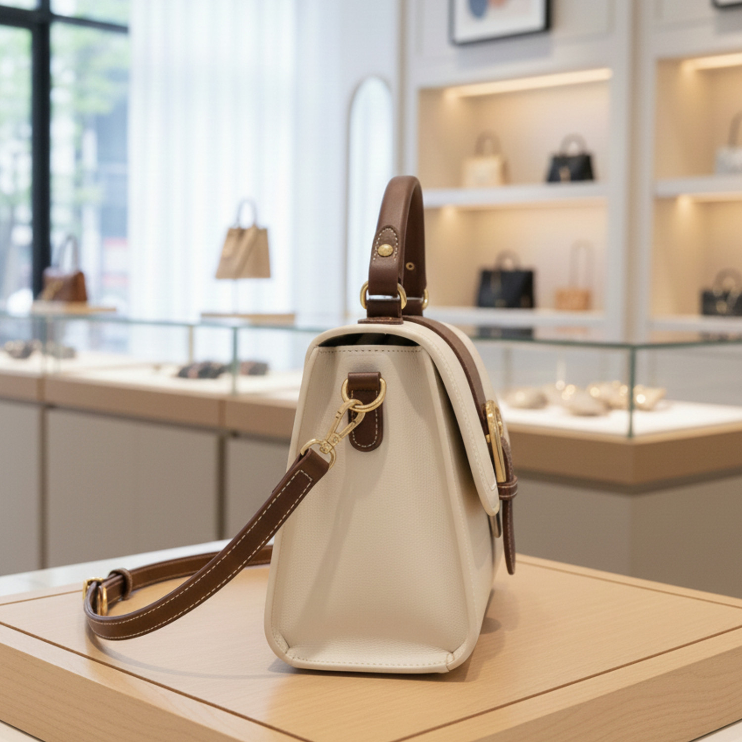 Image of Harnoor Enterprises White Sling Bag 803