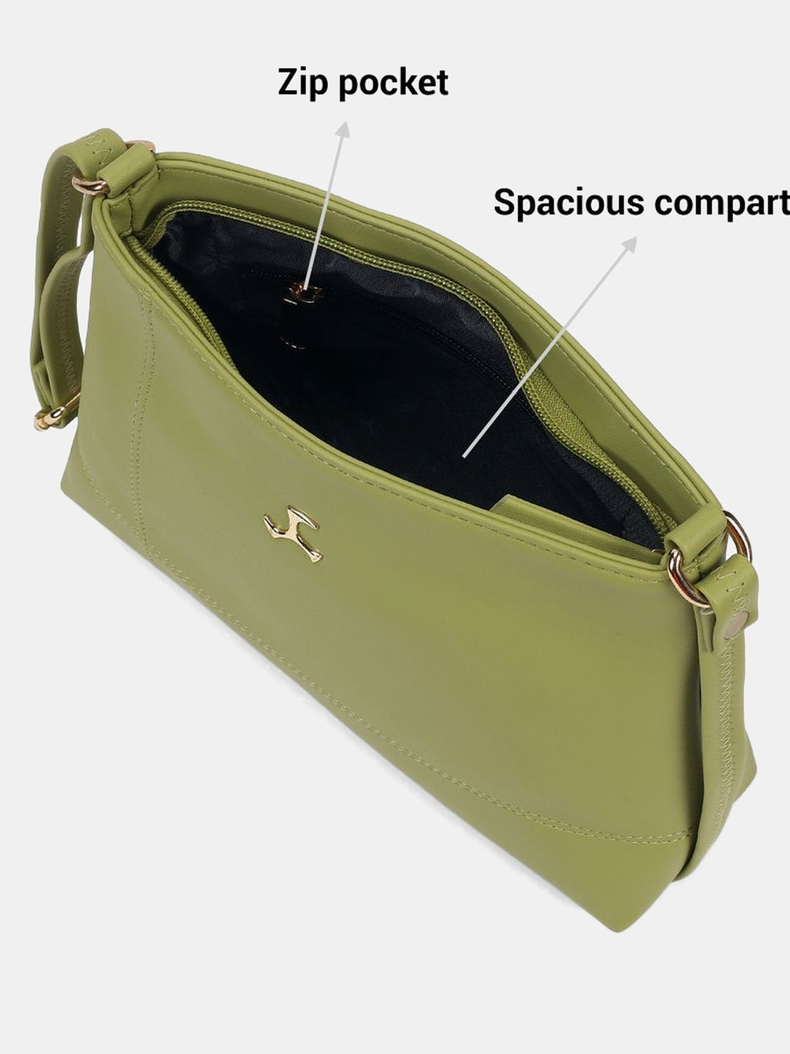 Image of MOCHI Green Sling Bag 66-710