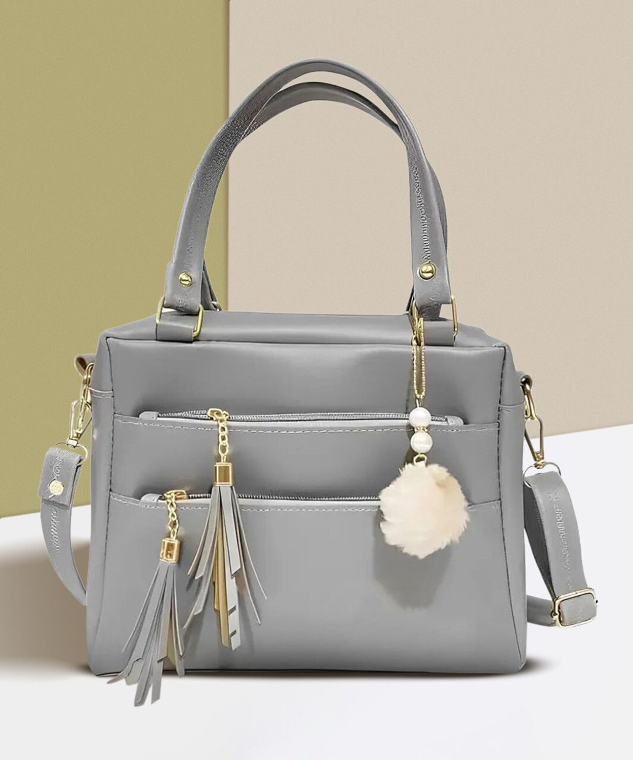 Image of Cleto Grey Messenger Bag ALR2 GY