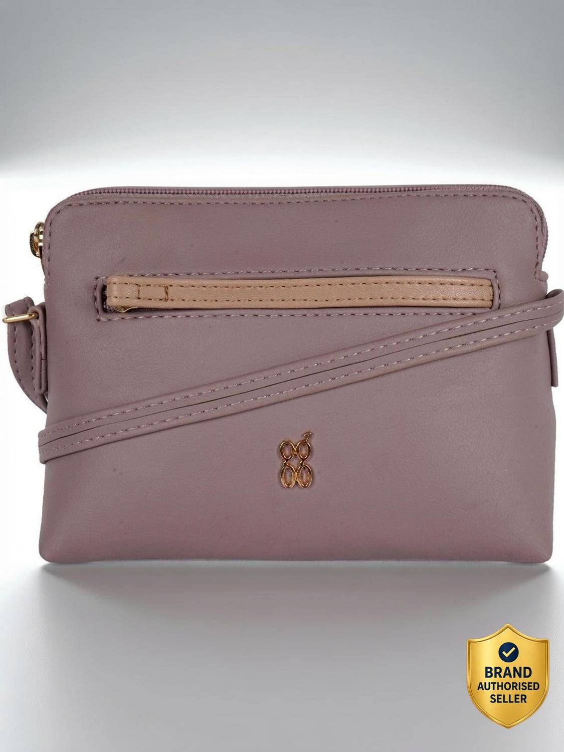 Baggit Purple, Beige Sling Bag LPXE LYRICS E DIEGO LILAC CHALK