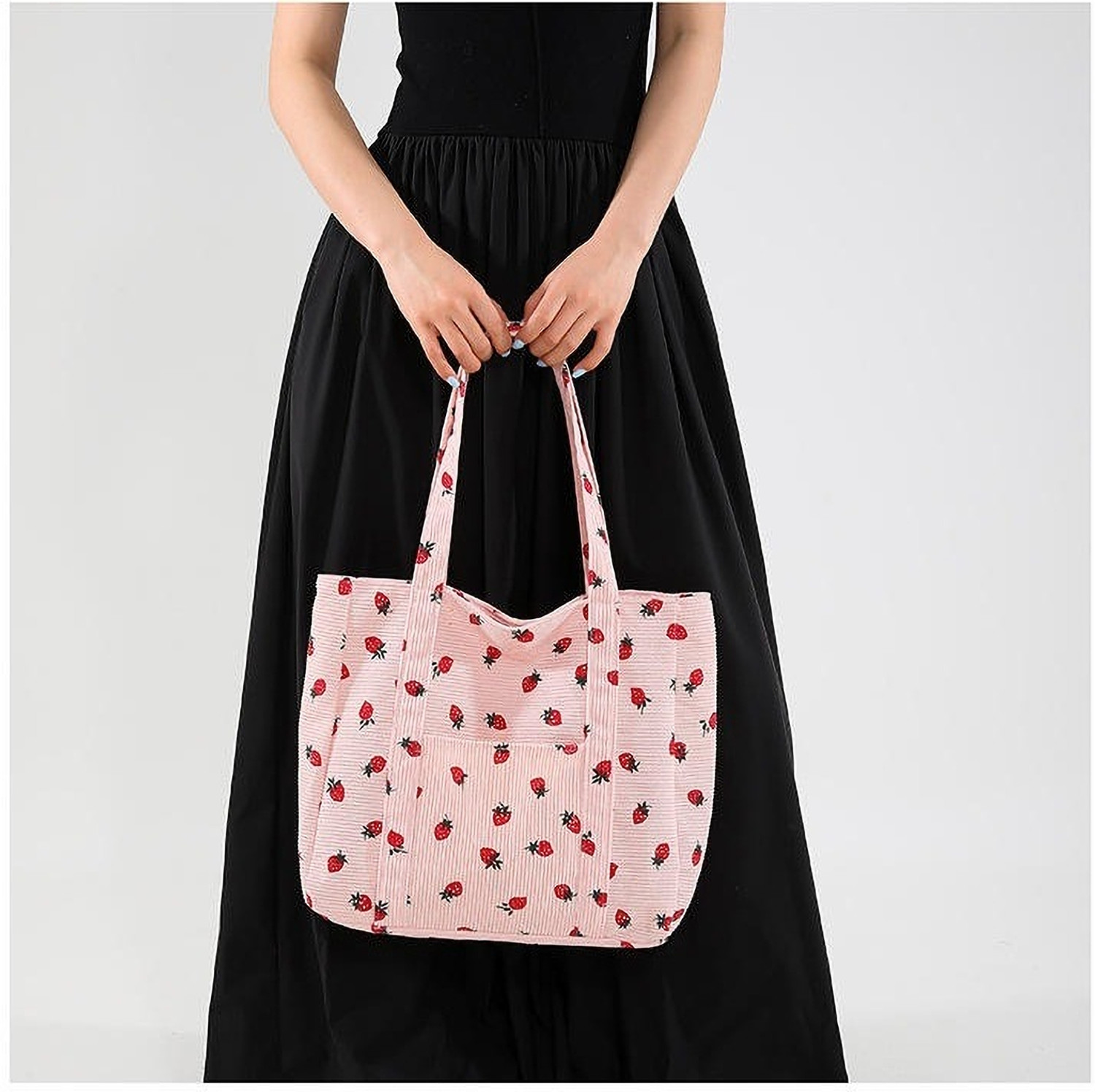 Image of Devijash Pink Shoulder Bag Cute Korean-Style Strawberry Tote