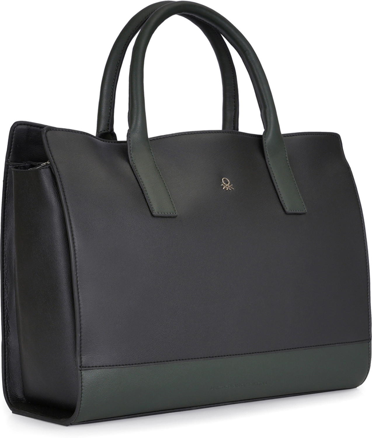 Image of United Colors of Benetton Men & Women Black Messenger Bag