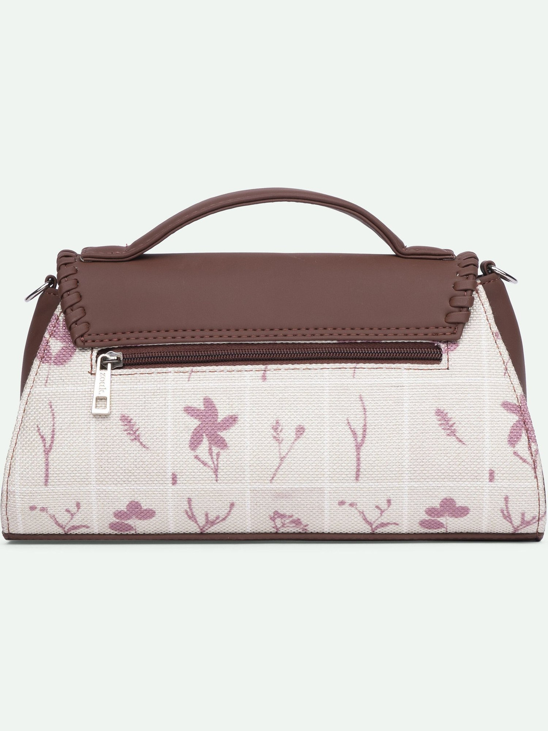 Image of ZOUK White Sling Bag Saisha Sling Bag - Auroville Amethyst