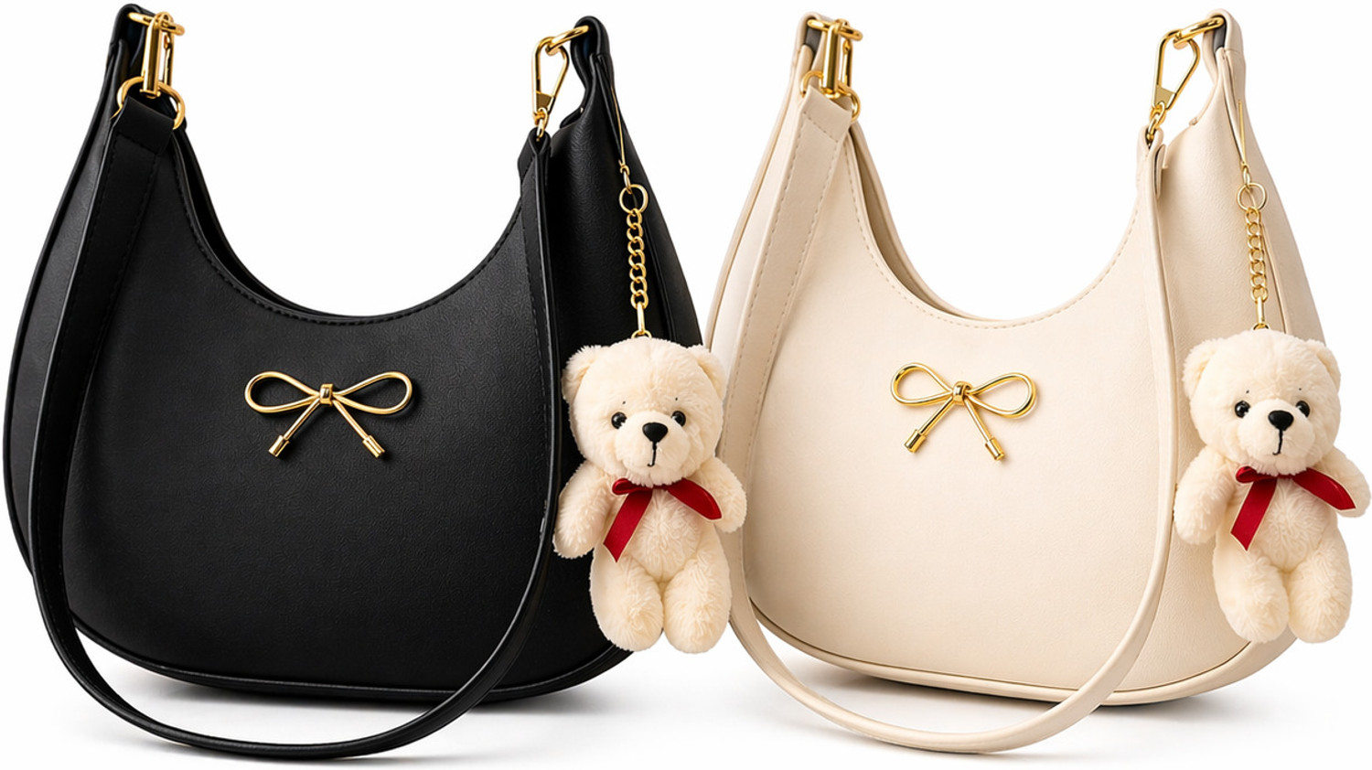 Image of Feetglow Black, Beige Sling Bag COMBO SLING BAG FOR WOMENS