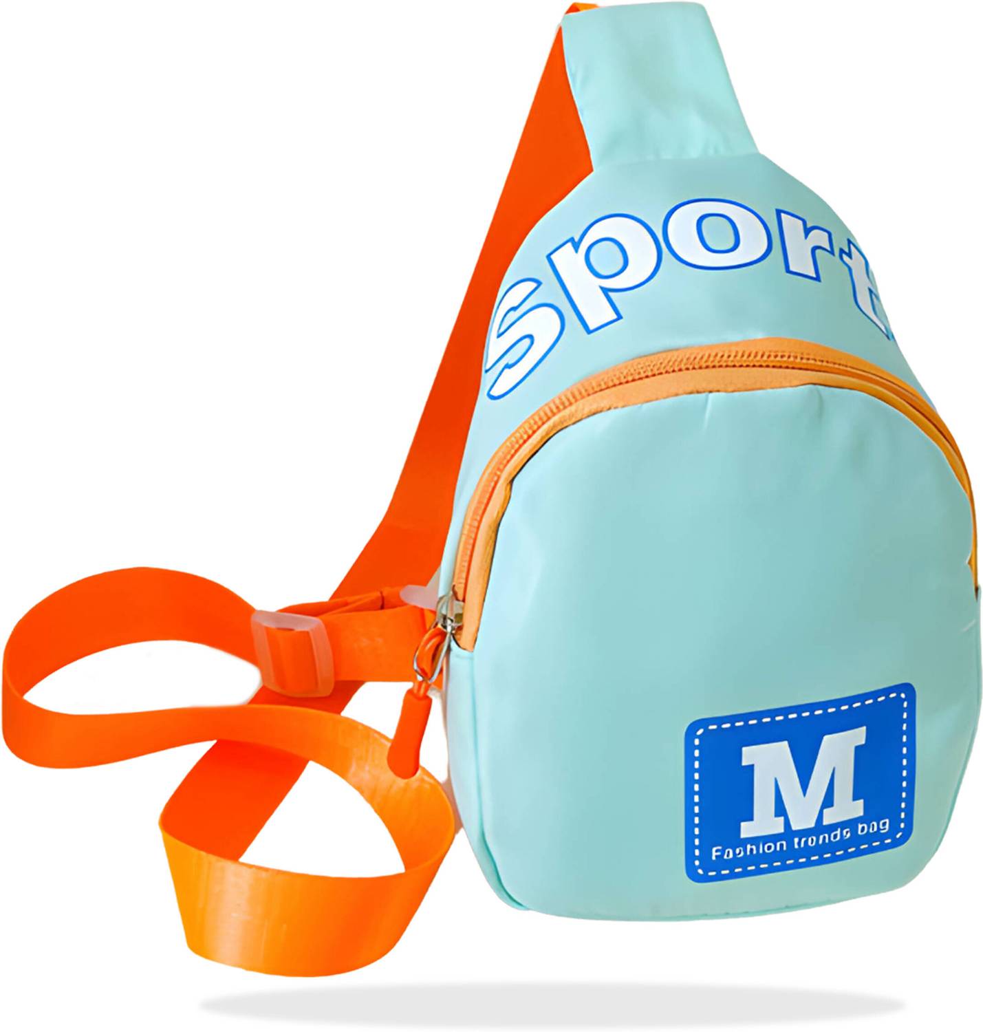 Bembika Orange Shoulder Bag Baby Shoulder Bag For Kids, Stylish Day pack Cross Body Sling Bag - Sky Blue