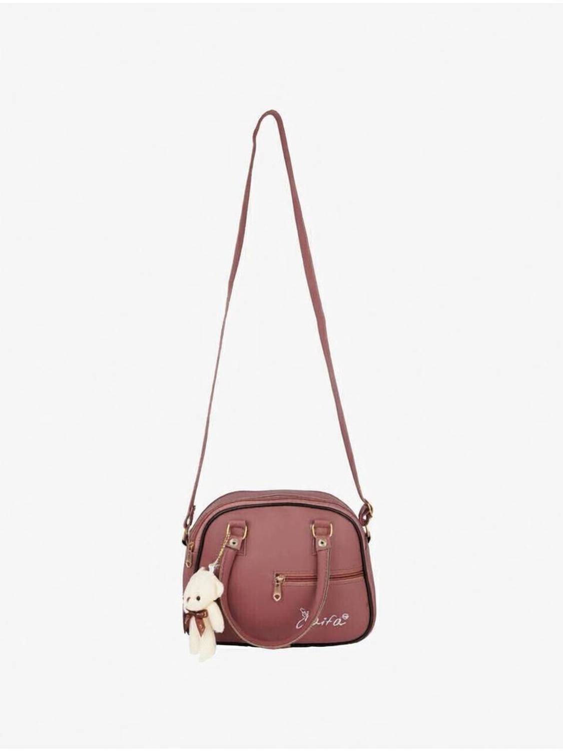 AAIFA Beige Sling Bag Teddy hand bag