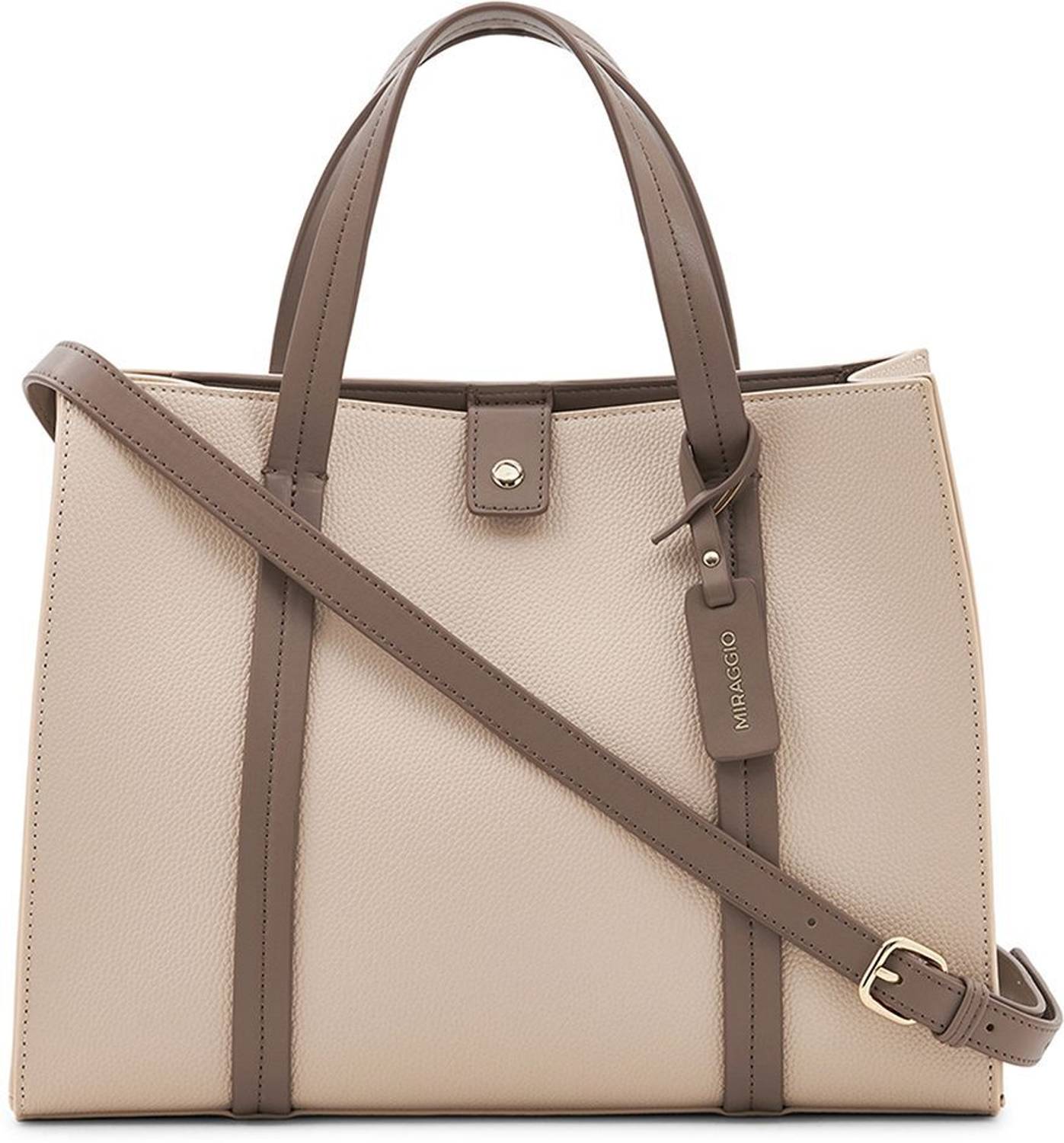 Miraggio Tan Grace Tote Bag - Image 4