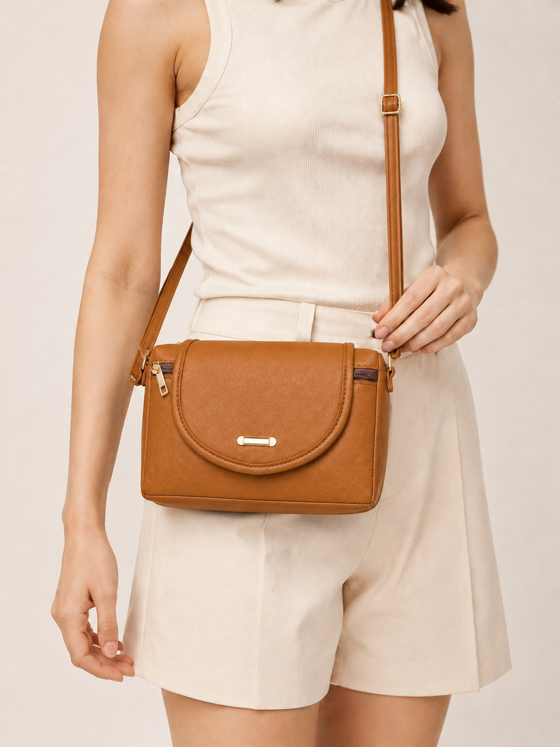 Image of VIDDHI ENTERPRISE Brown Women Sling Bag CLASSIC WOMEN'S SLING BAG