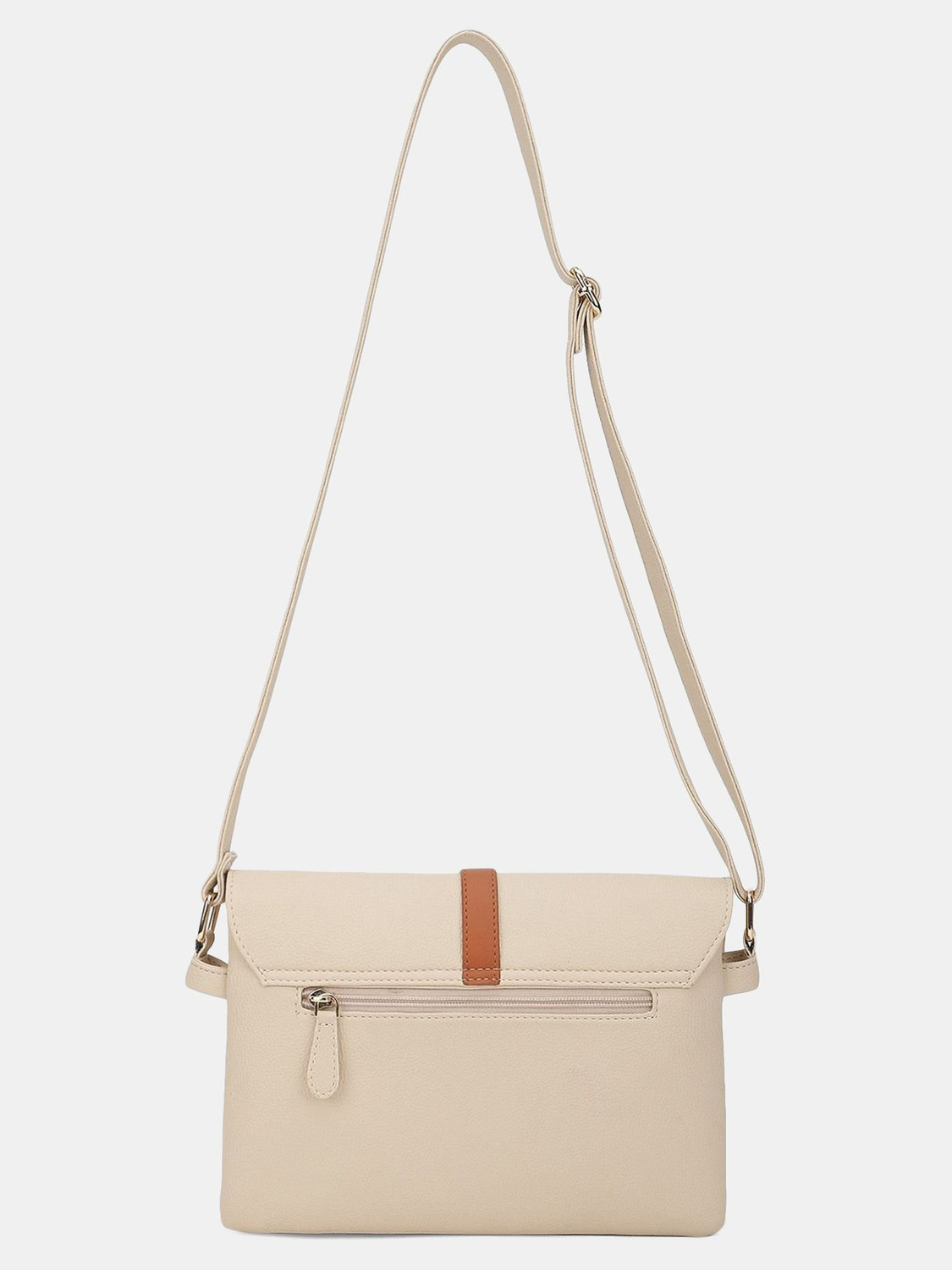 Image of Fastrack Beige Sling Bag Milled