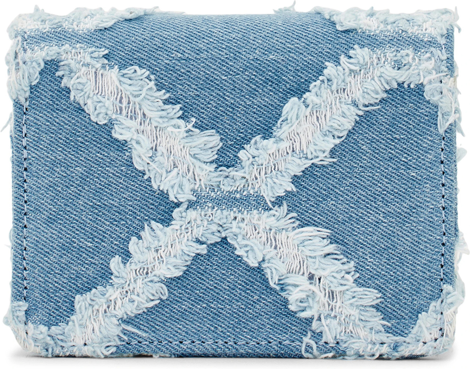 Image of Miraggio Blue, White Sling Bag Camilla Denim Mini Bag