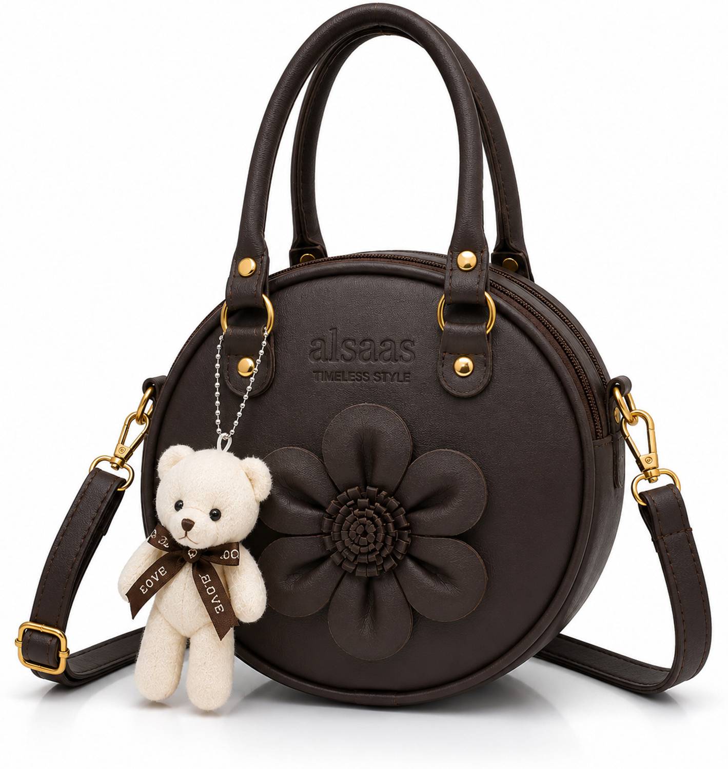 ALSAAS Brown Sling Bag Handbag for Women