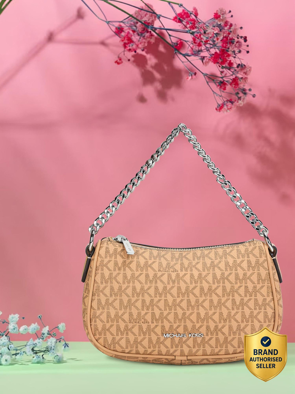 Image of MICHAEL KORS Brown Sling Bag 35F4S1QC5V-PEANUT
