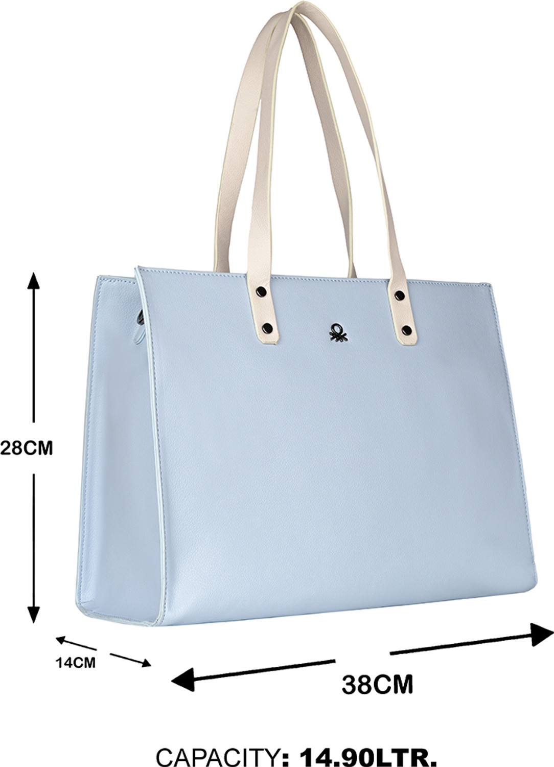Image of United Colors of Benetton Blue Tote Charlote