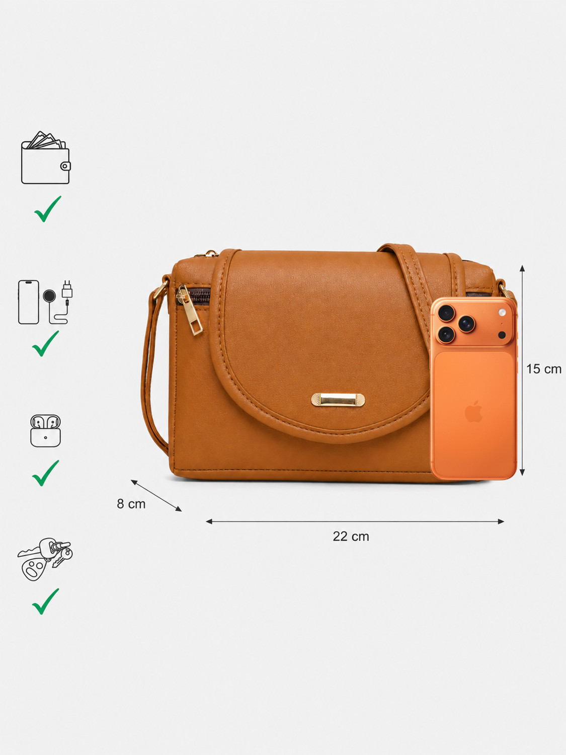Image of VIDDHI ENTERPRISE Brown Women Sling Bag CLASSIC WOMEN'S SLING BAG