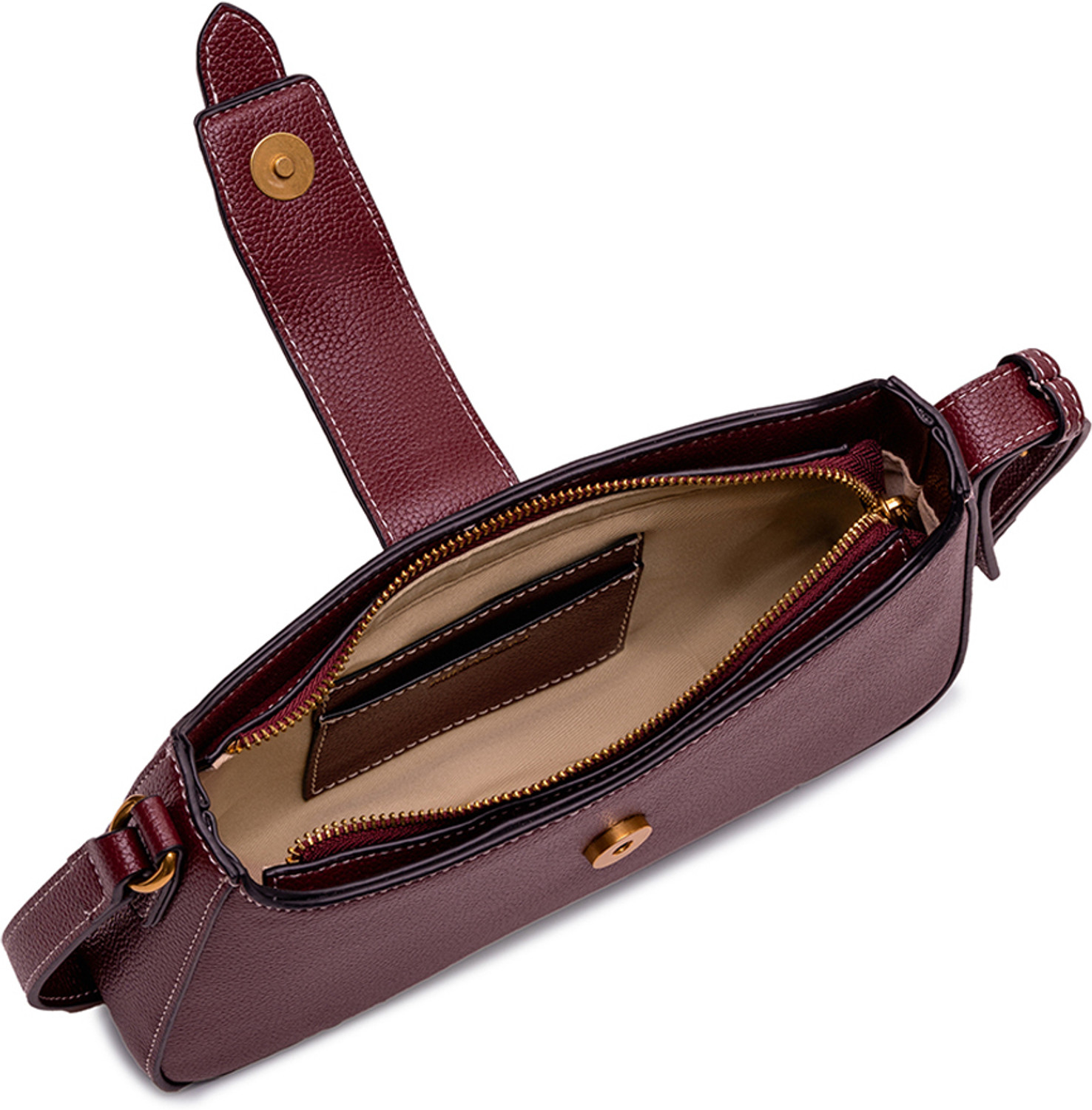 Image of Miraggio Maroon Shoulder Bag Maddie Shoulder Bag