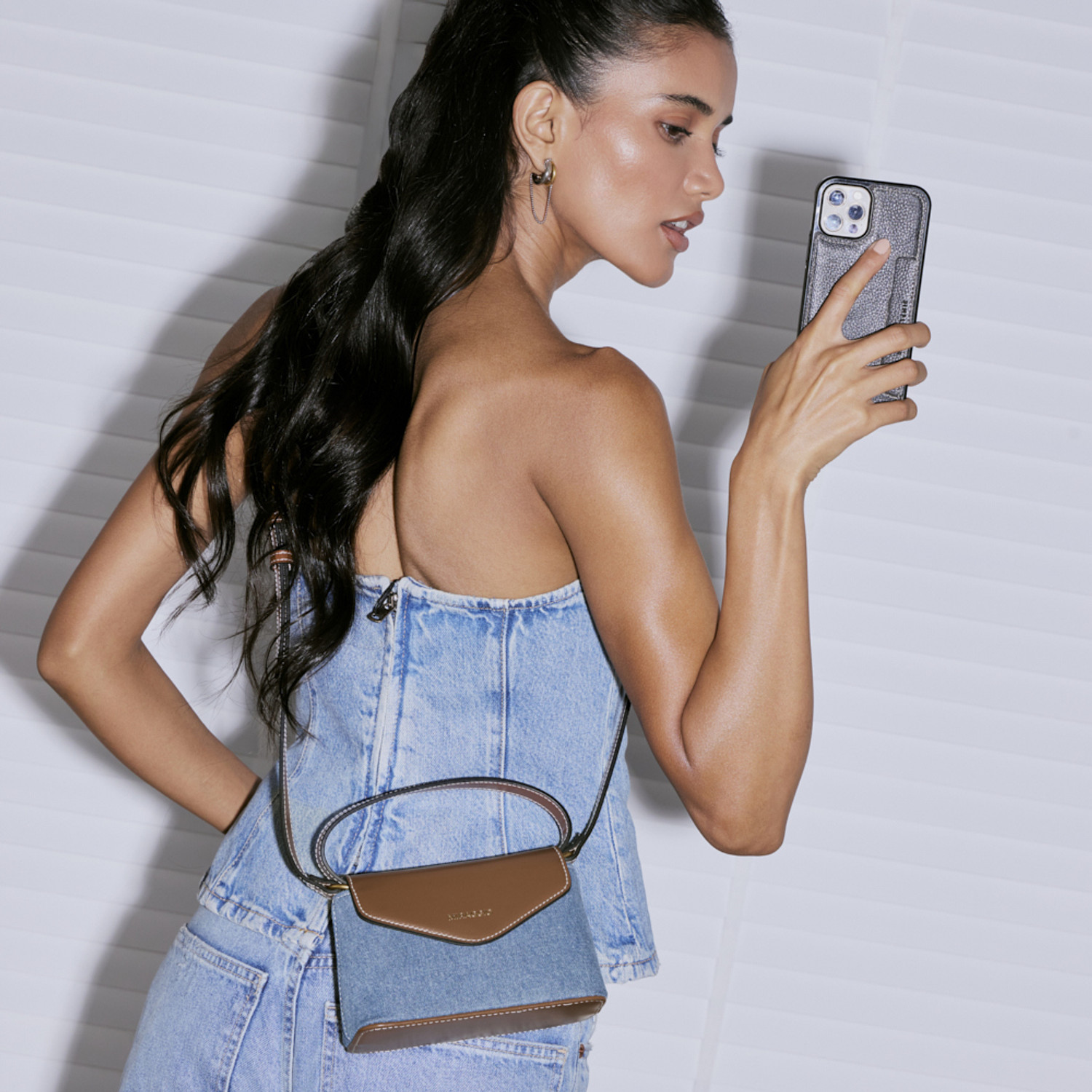 Image of Miraggio Blue Women Sling Bag Liv Crossbody Bag