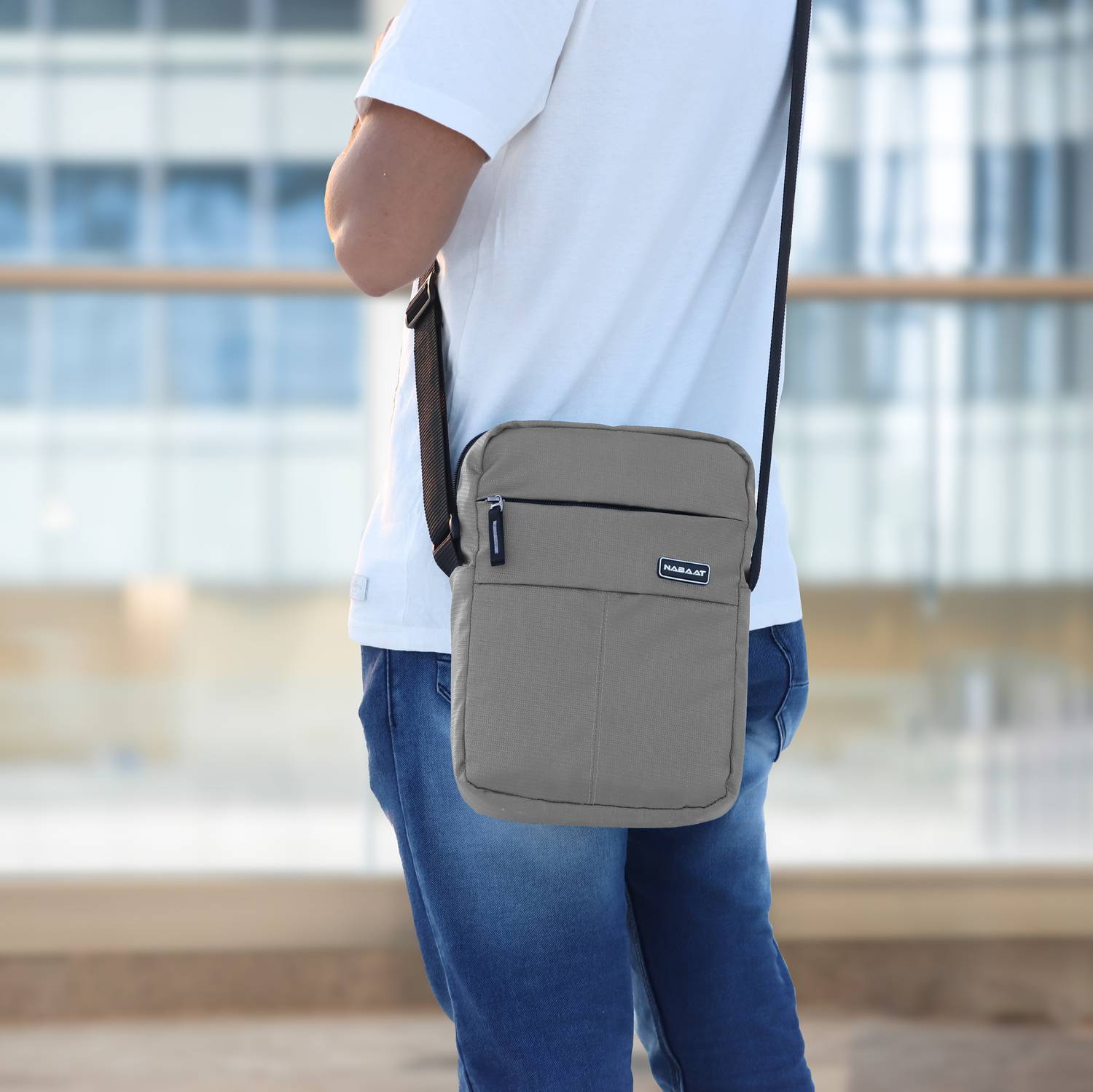 Nabaat Grey Sling Bag - Image 4
