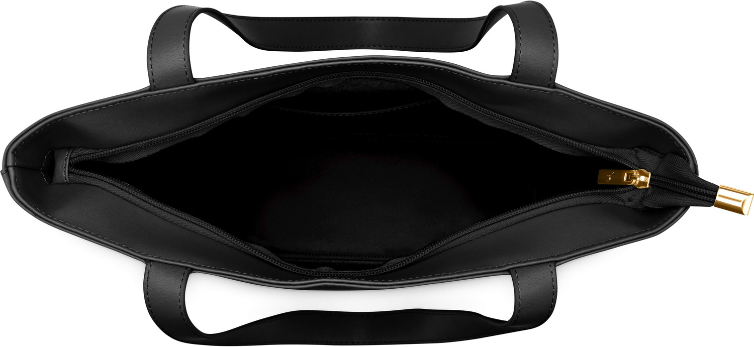 Image of Fastrack Black Tote Solid