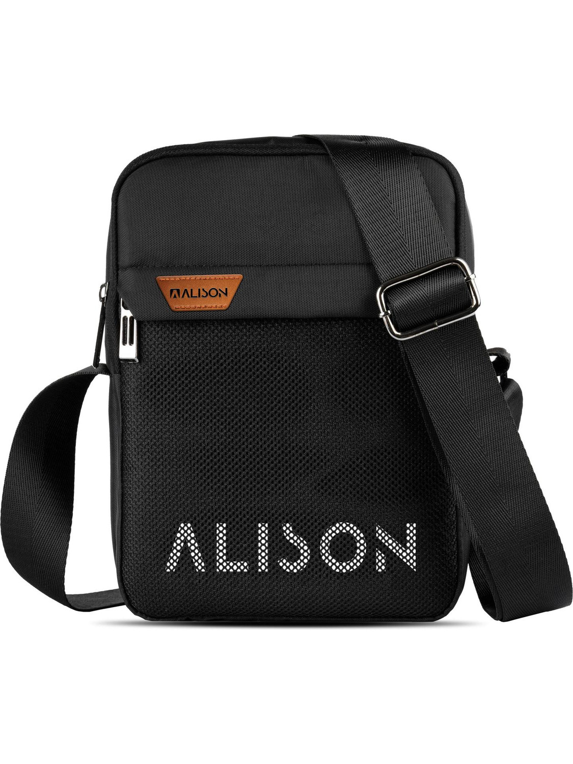 Alison Black Sling Bag Side Bag For Men