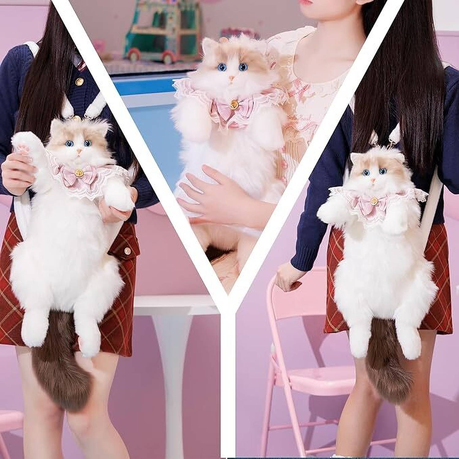 Original White Cat Shoulder Bag for Women - Image 4