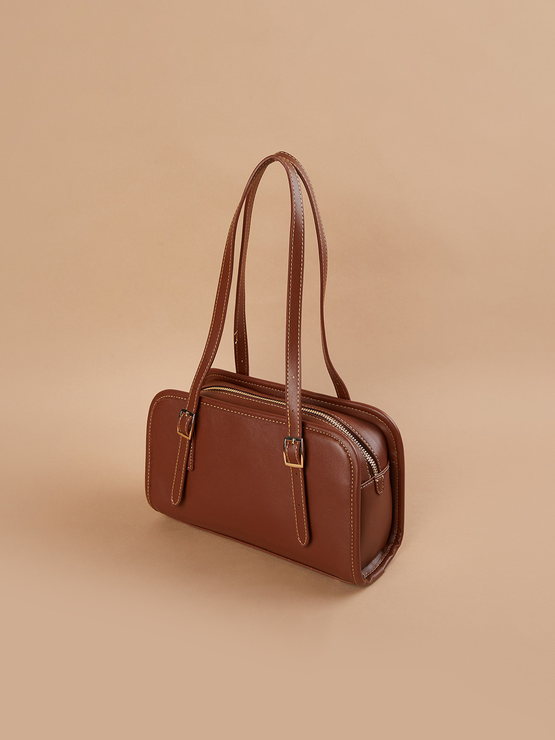 Image of CODE by Lifestyle Tan Shoulder Bag NA
