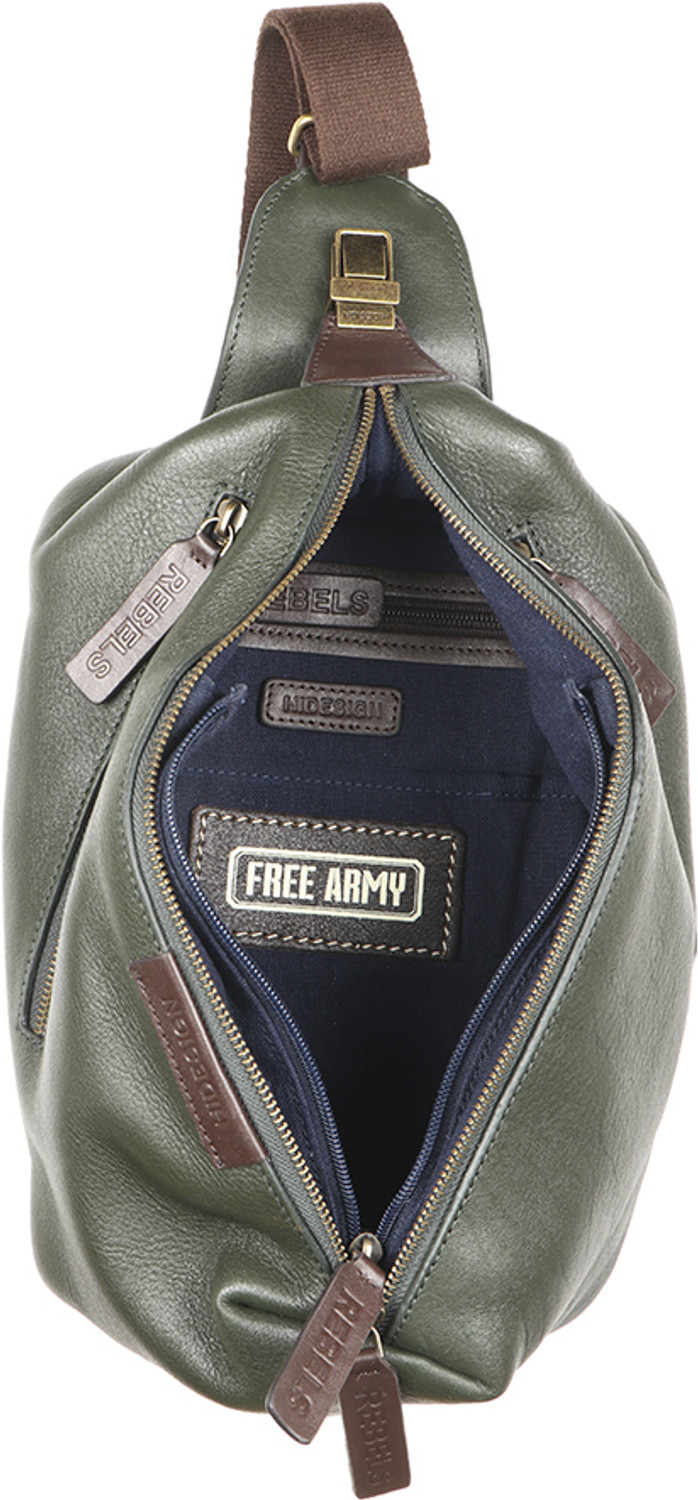 Image of HIDESIGN Green Shoulder Bag MANDELA 01