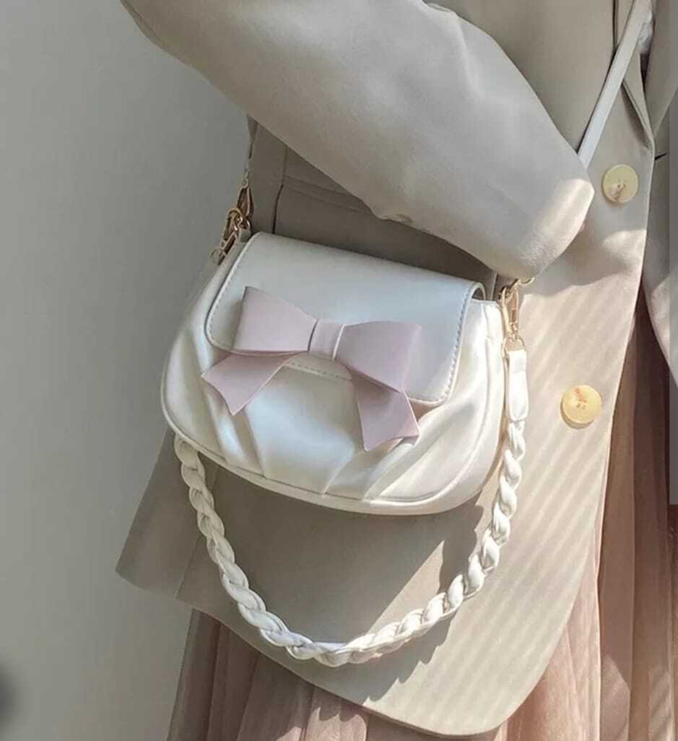 Image of SSAZU White Sling Bag Siling Bag 2Tai 0015