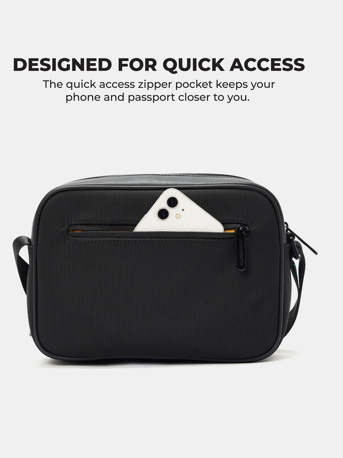 Image of Mokobara Black Men & Women Sling Bag The Friday