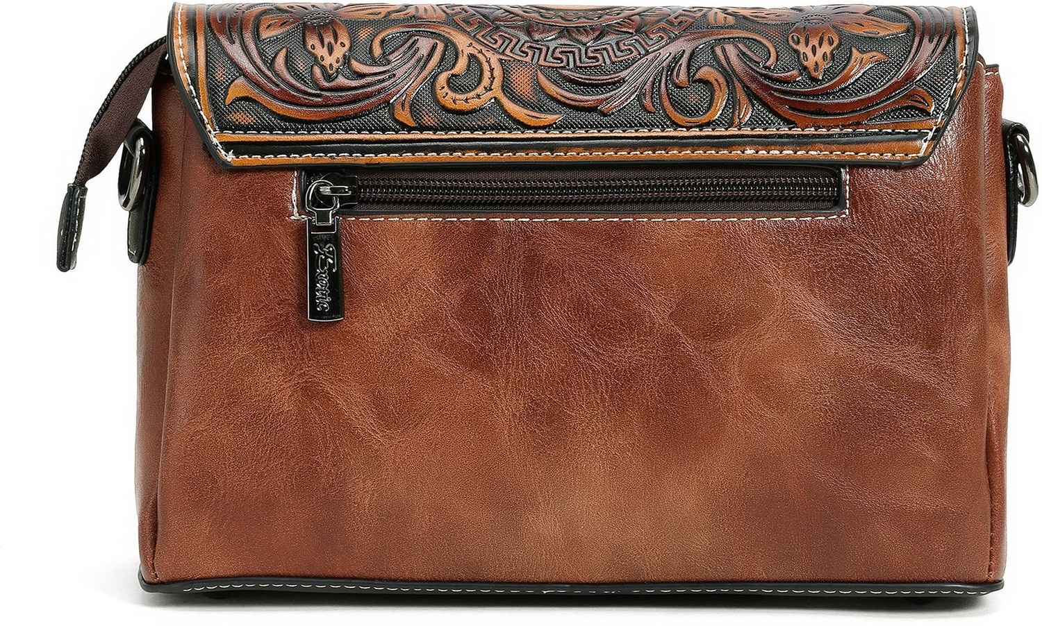 Image of Exotic Premium Brown Sling Bag Floral Emboridery Premium shoulder sling bag